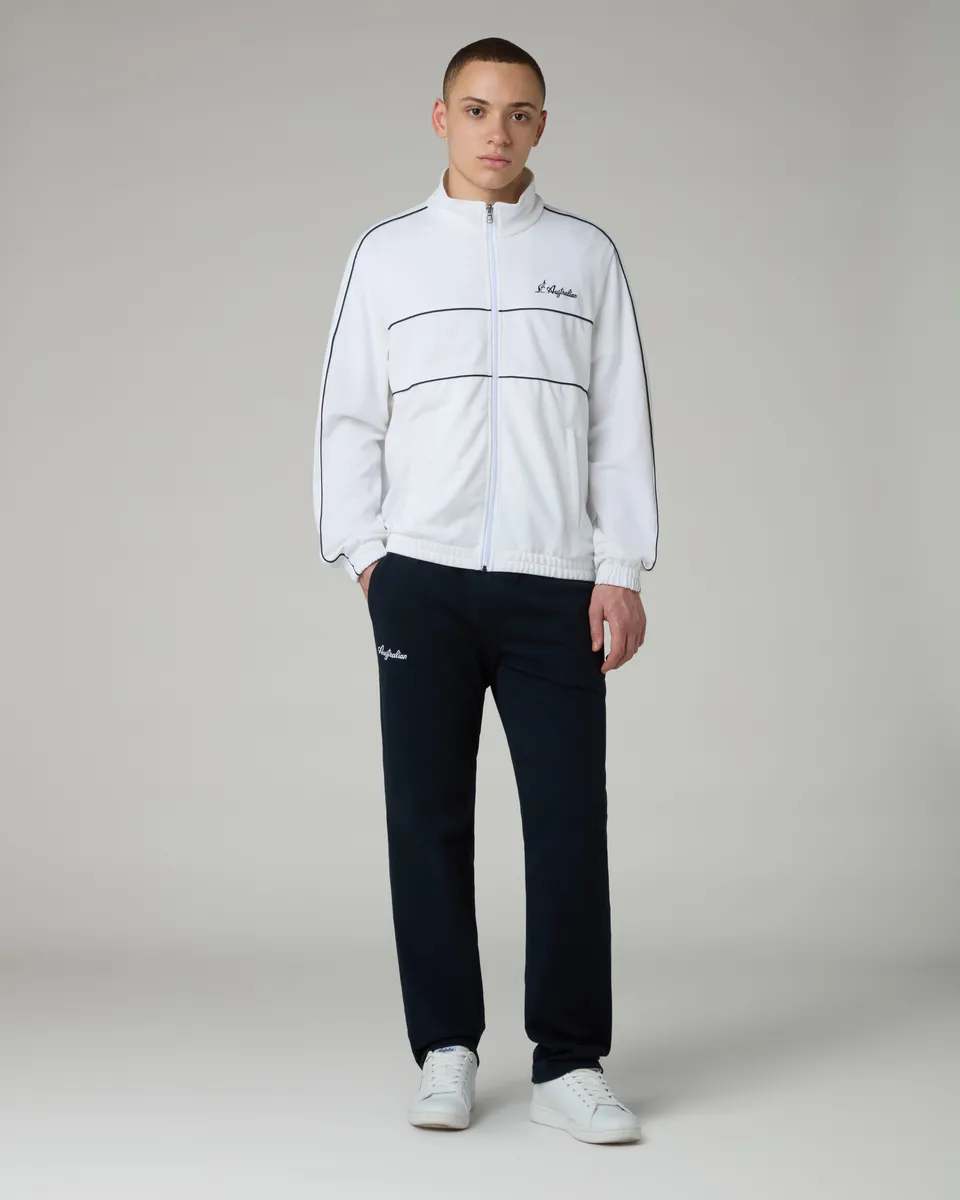 australian-mycon-tuta-piquet-bianca-giacca-pantalone image 1