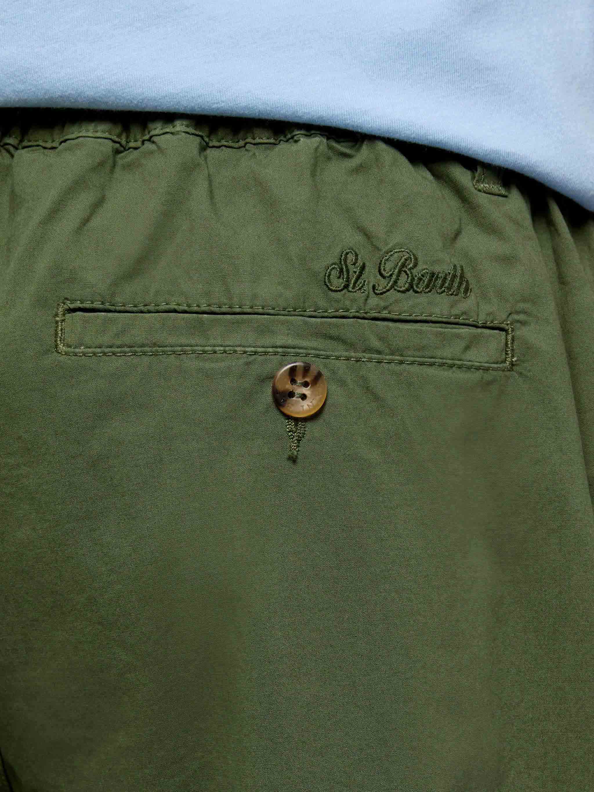 mc2-saint-barth-ischia-bermuda-uomo-cotone-verde-militare image 2