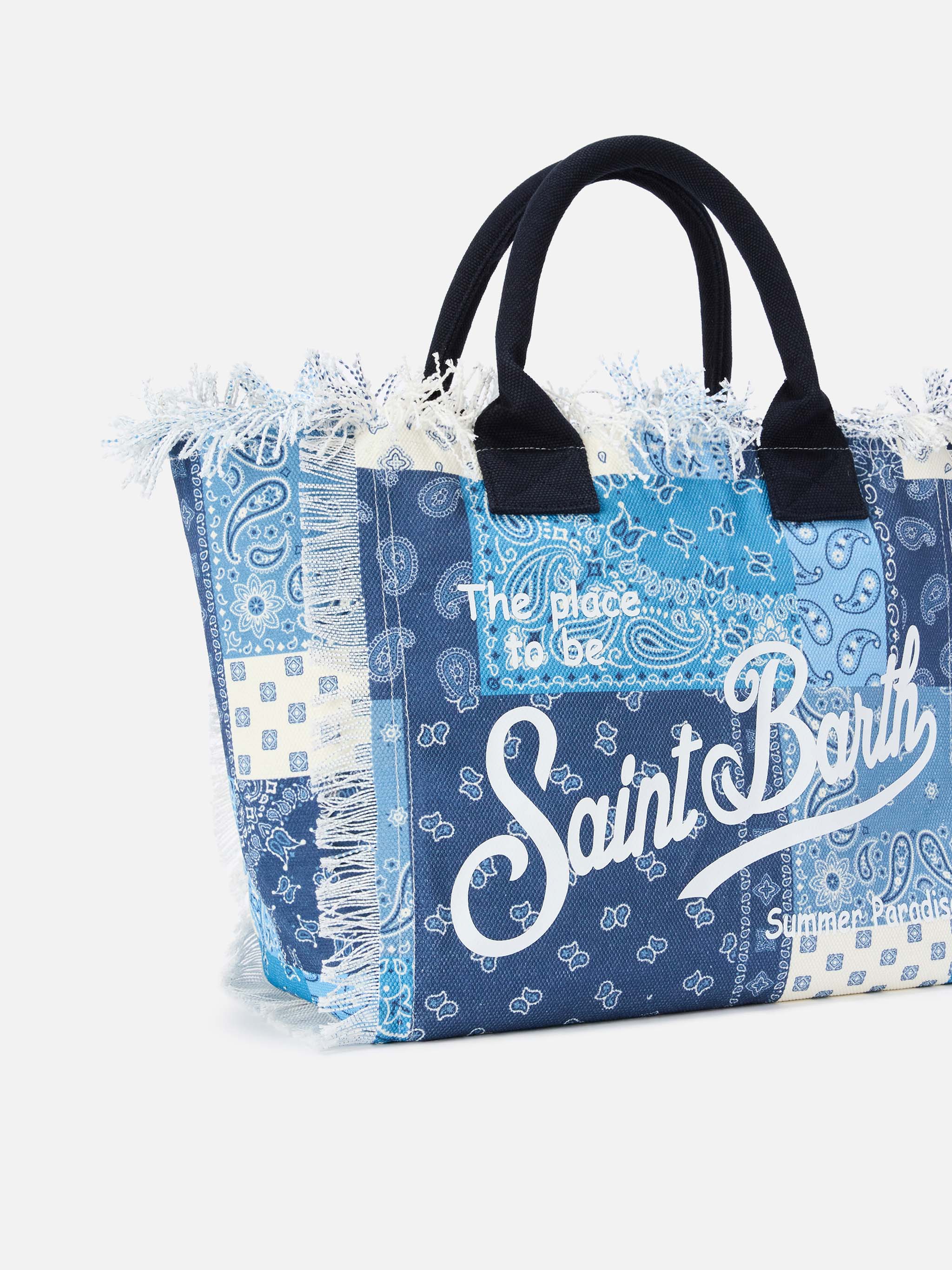 mc2-saint-barth-vanity-regular-borsa-mare-canvas-bandana-patchwork-blu image 2