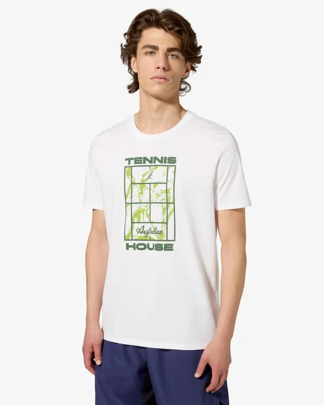 australian-ripple-court-t-shirt-cotone-bianco-tennis image 1