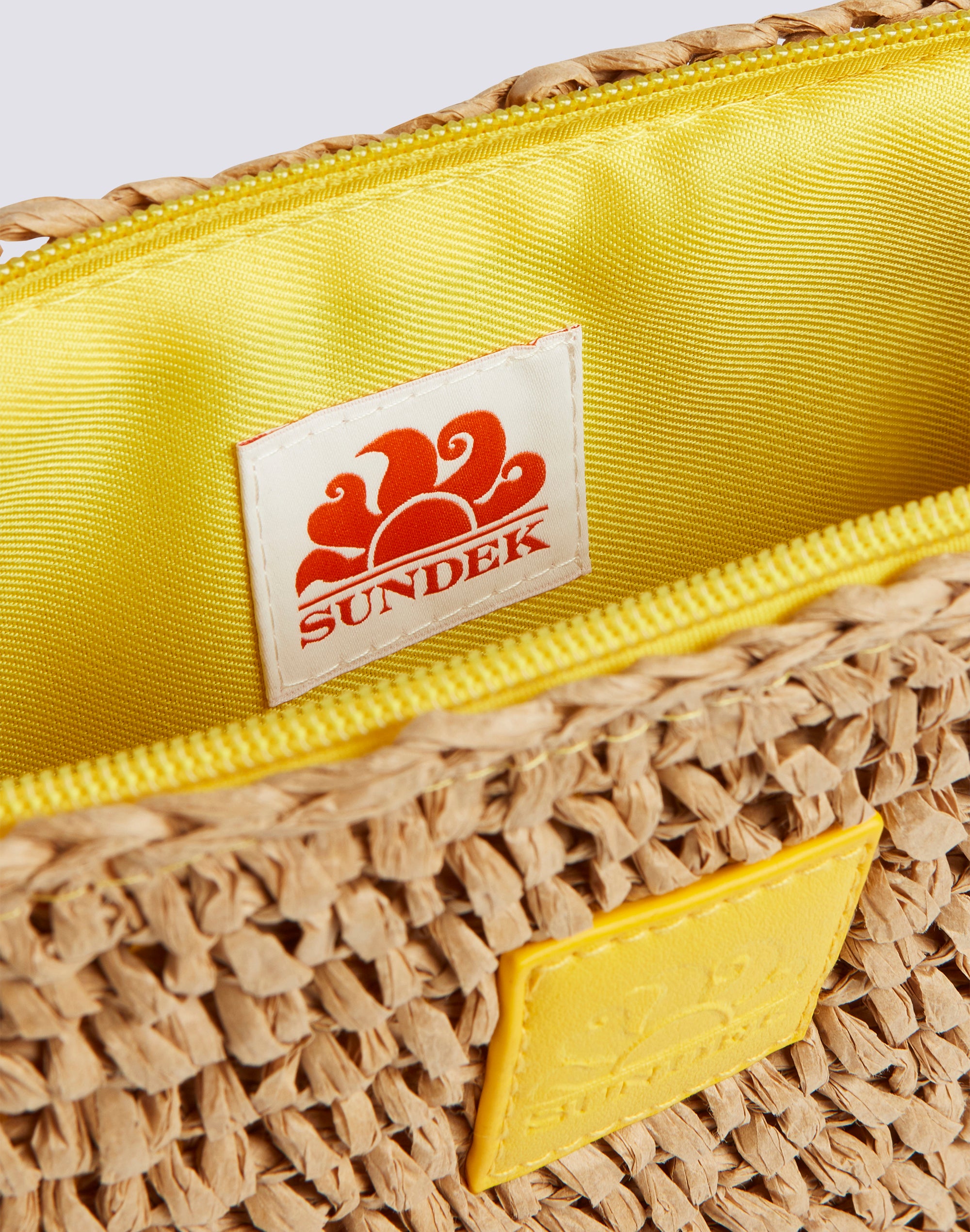 sundek-mini-borsa-paper-straw-pochette-zip image 4
