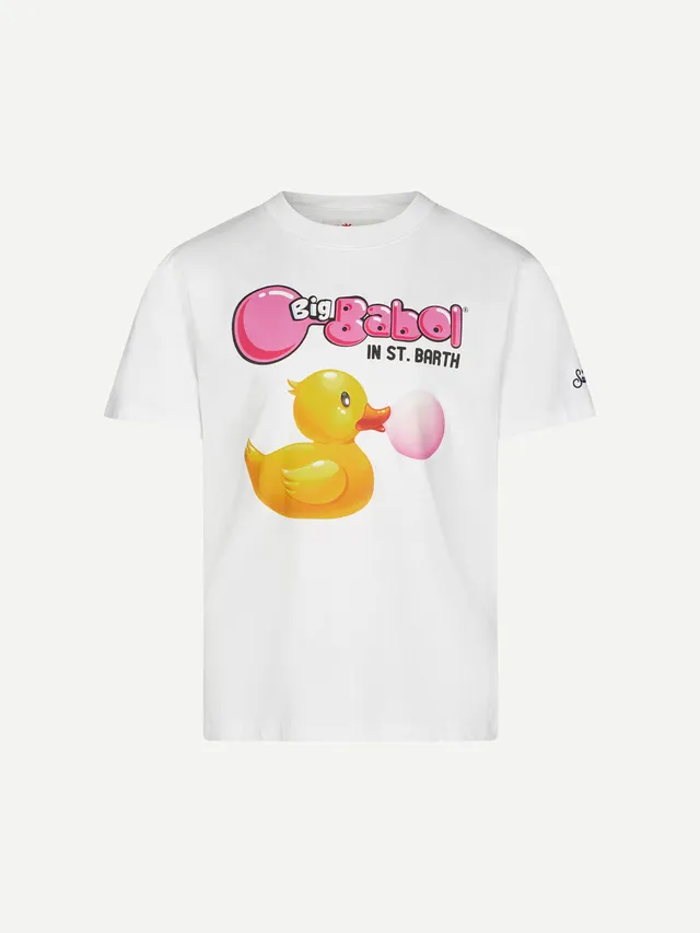 mc2-saint-barth-t-shirt-bambino-cotone-stampa-papere-big-babol-edizione-speciale image 1