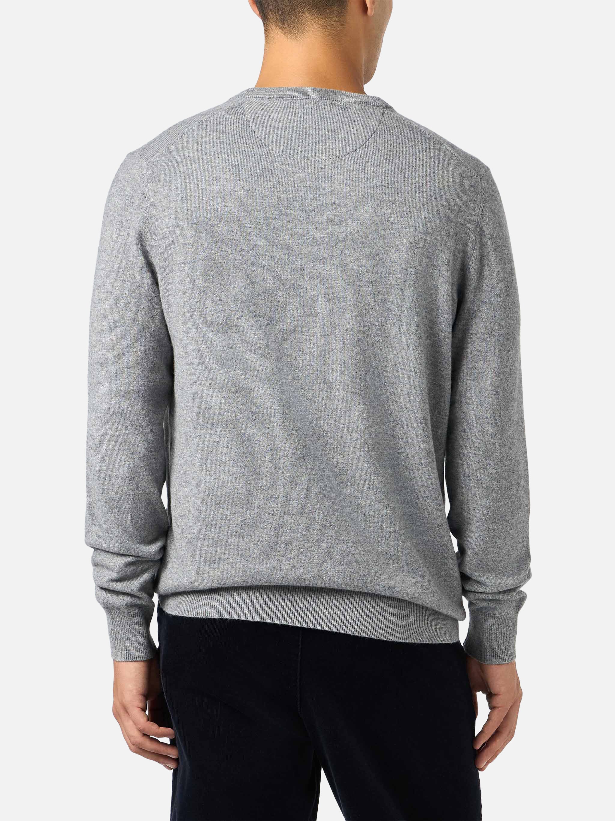 maglione-girocollo-mc2-saint-barth-regent-in-misto-cashmere-grigio-m-lange image 2