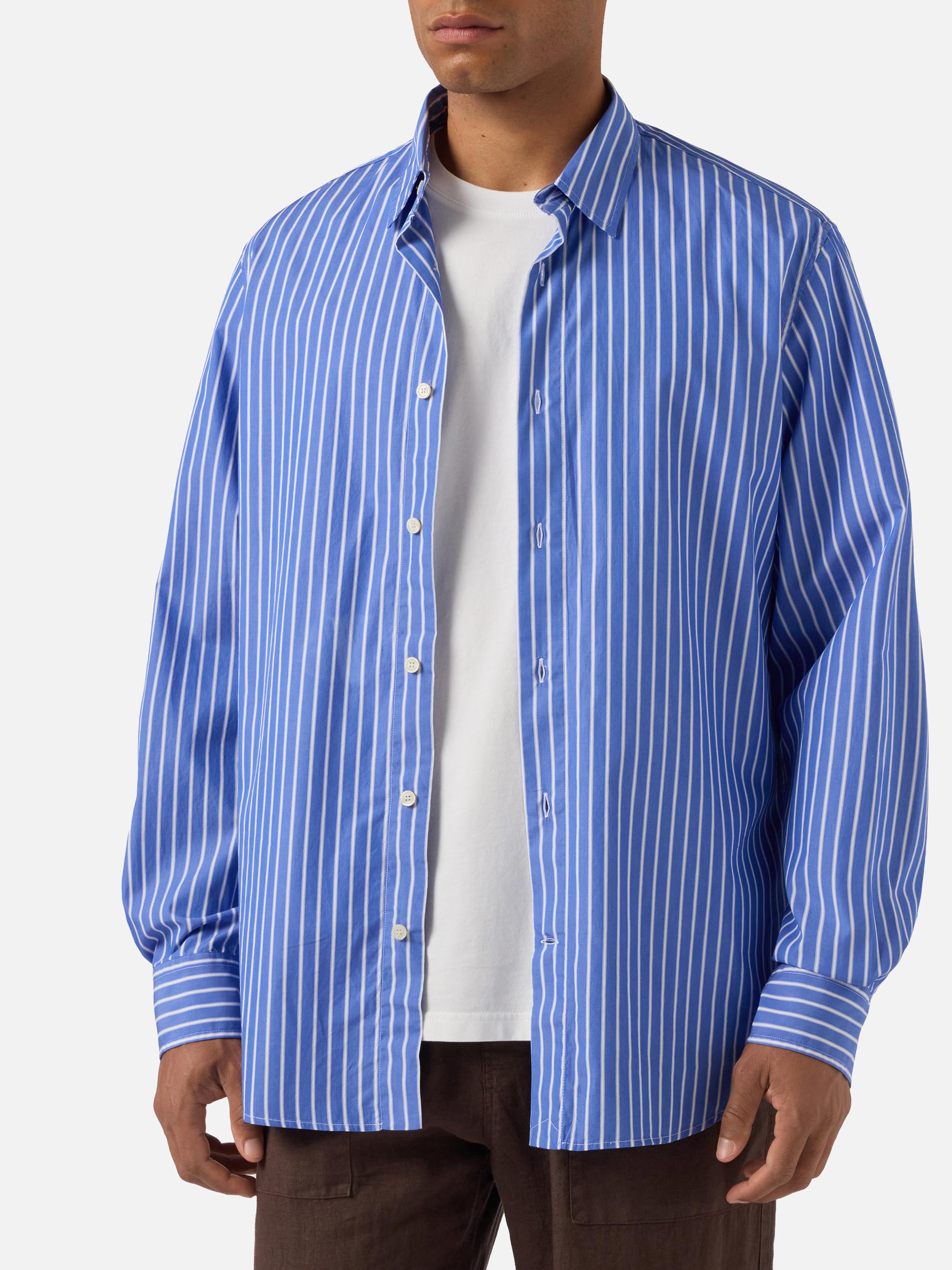 mc2-saint-barth-camicia-levanzo-uomo-cotone-rigata-blu-oversize image 1