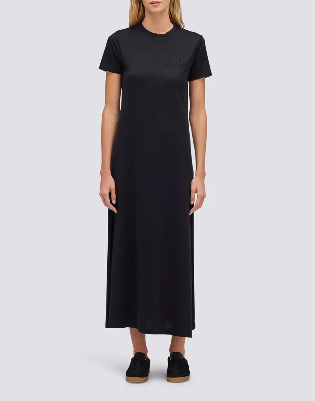 sundek-w214dryj100-abito-lungo-donna-in-cotone-jersey-con-spacchi-laterali image 1