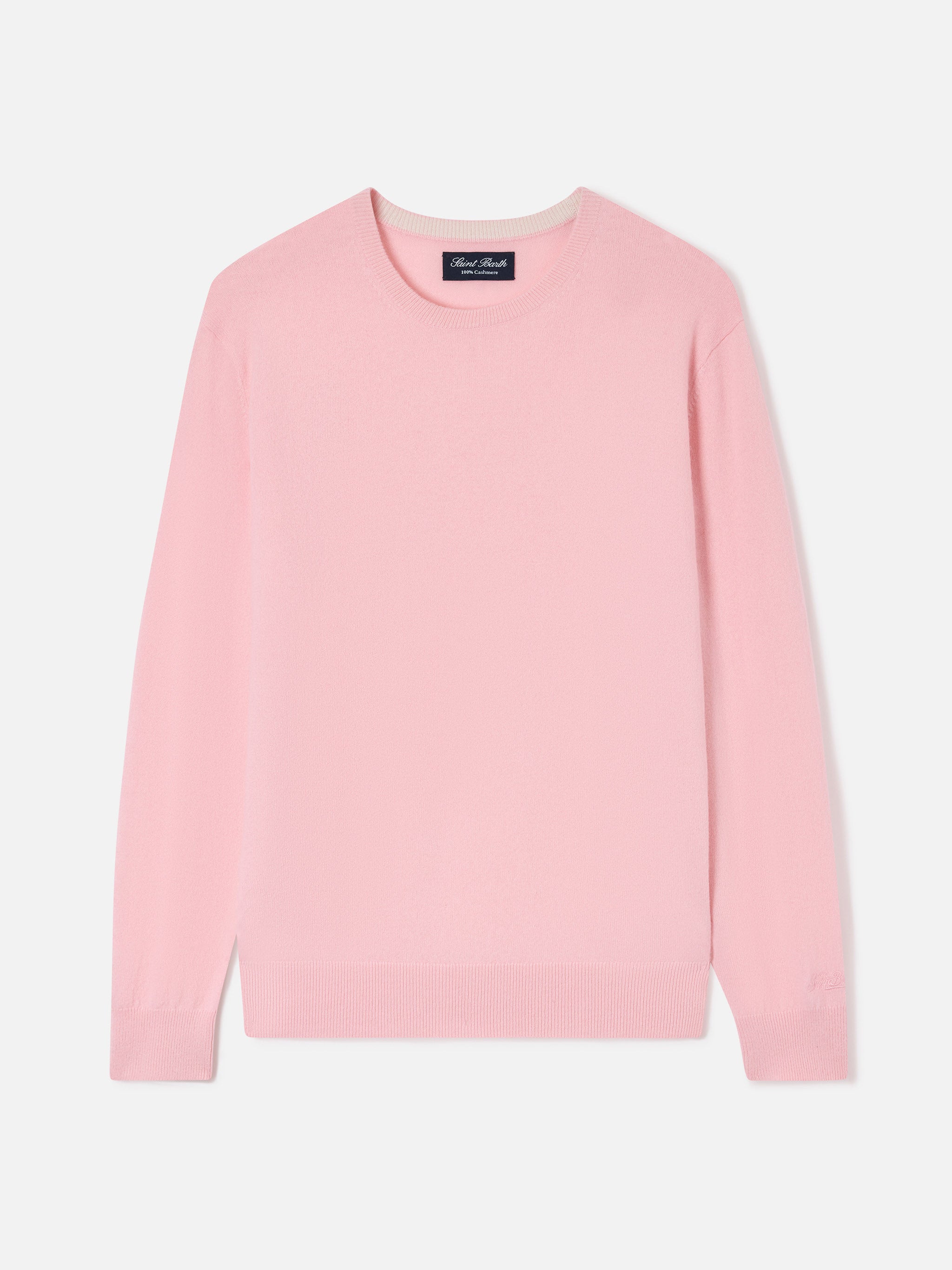 mc2-saint-barth-maglione-regent-girocollo-uomo-rosa-in-cashmere image 1