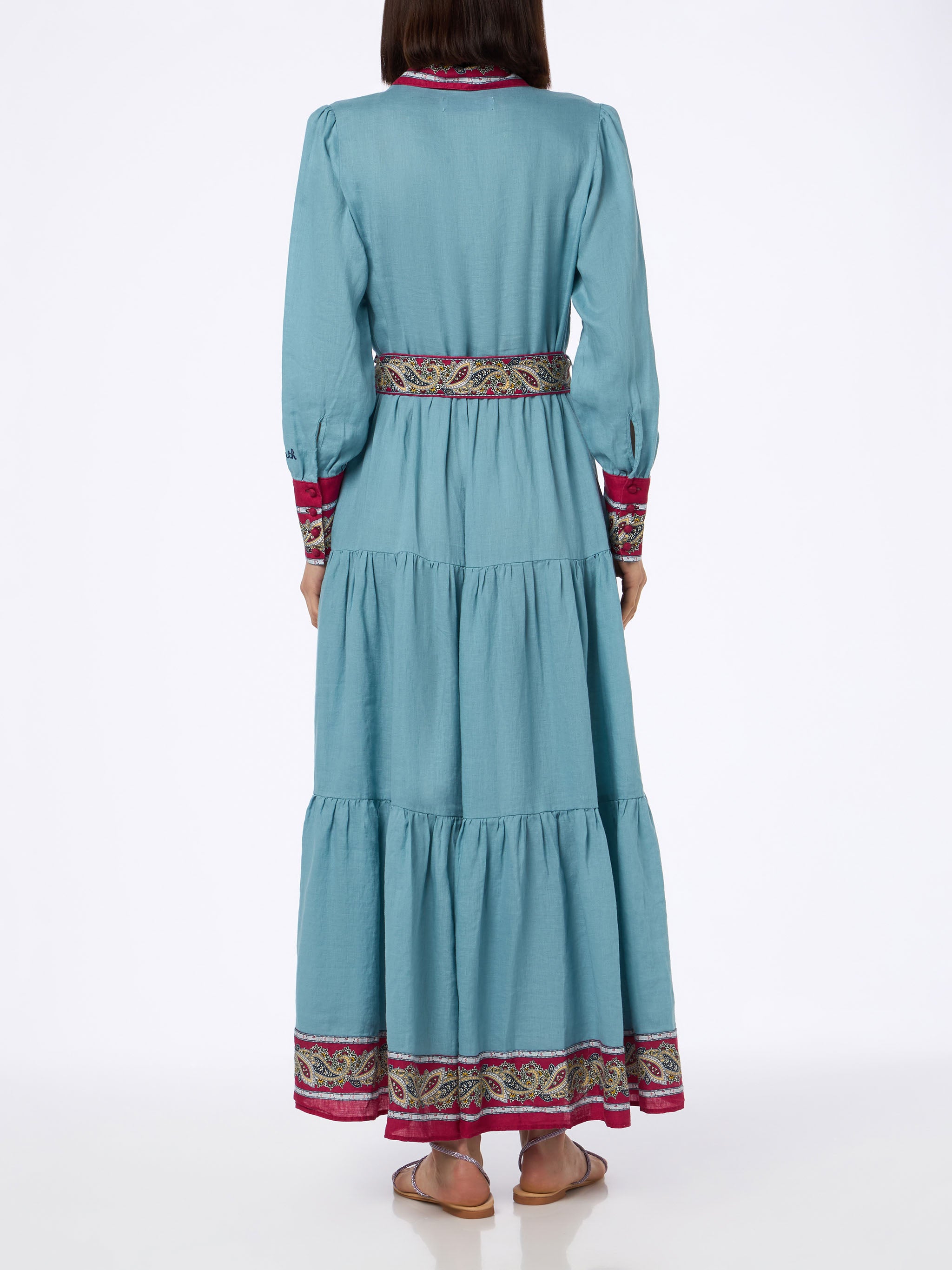 mc2-saint-barth-jensen-abito-donna-lino-azzurro-fantasia-paisley image 4