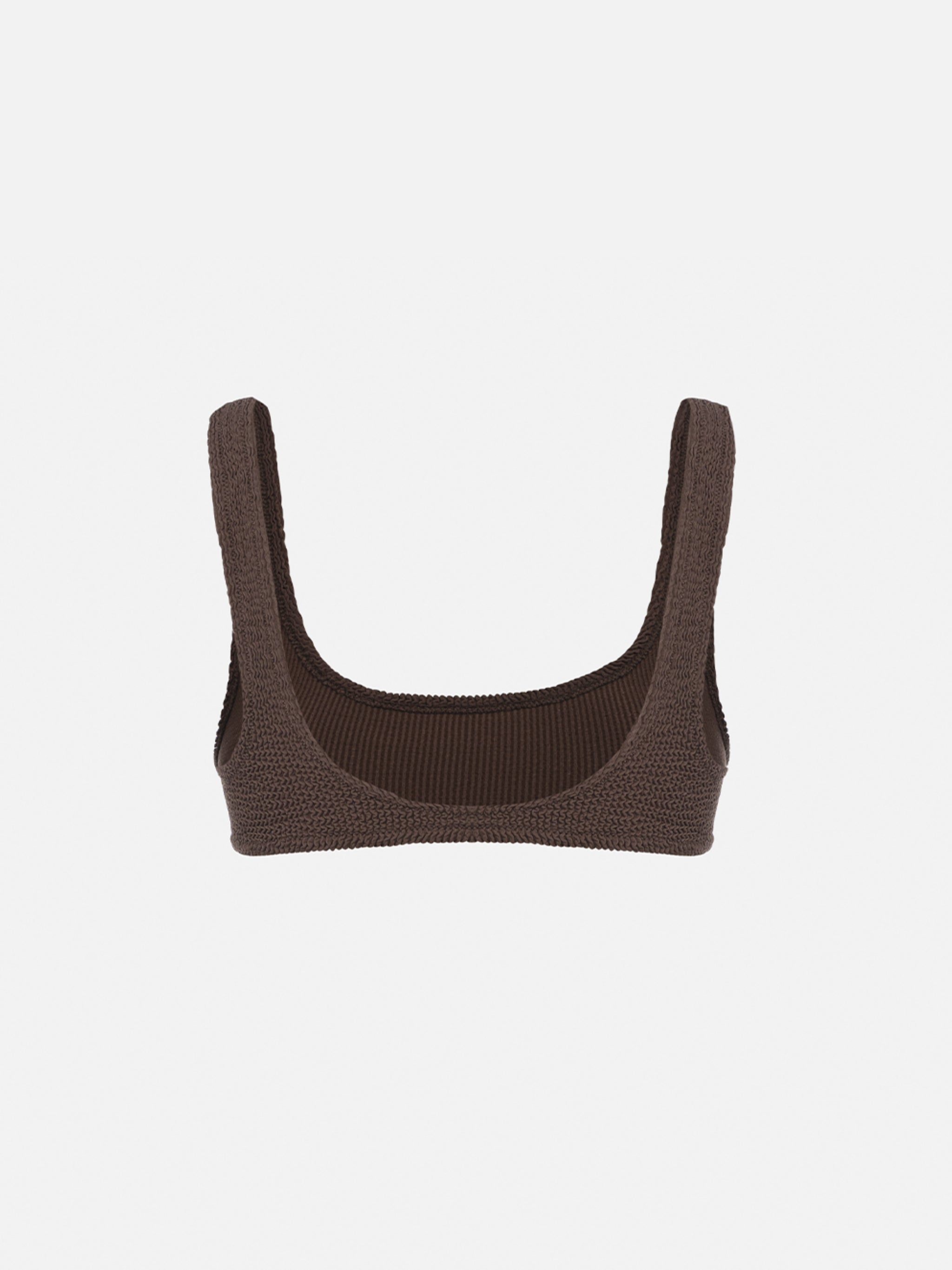 mc2-saint-barth-naima-top-bralette-crinkle-marrone image 2