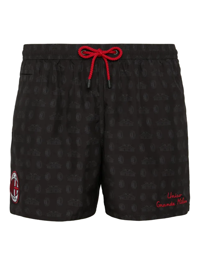 mc2-saint-barth-lighting-costume-mare-uomo-nero-stampa-milan-ac-milan-special-ed image 1
