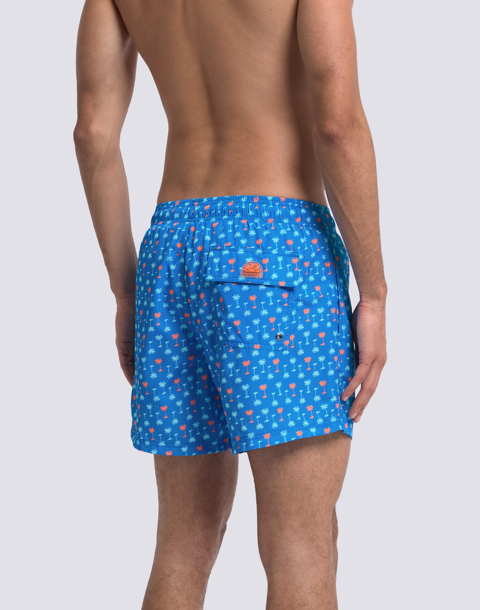 sundek-costume-boxer-uomo-corto-vita-elasticata-stampa-palmas-in-poliestere-rici image 5