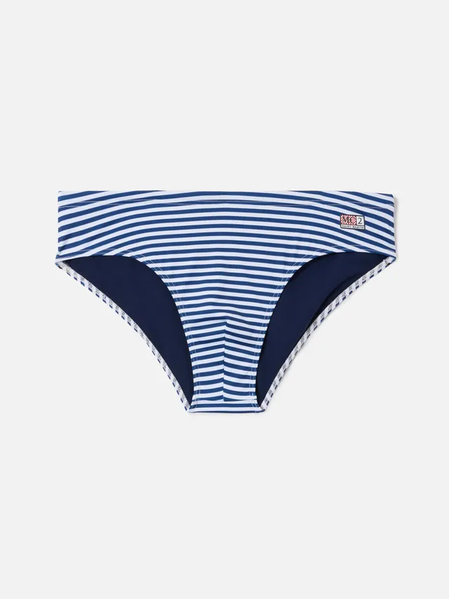 mc2-saint-barth-slip-mare-cayo-a-righe-blu-navy-costume-da-bagno-uomo-slim-in-te image 1