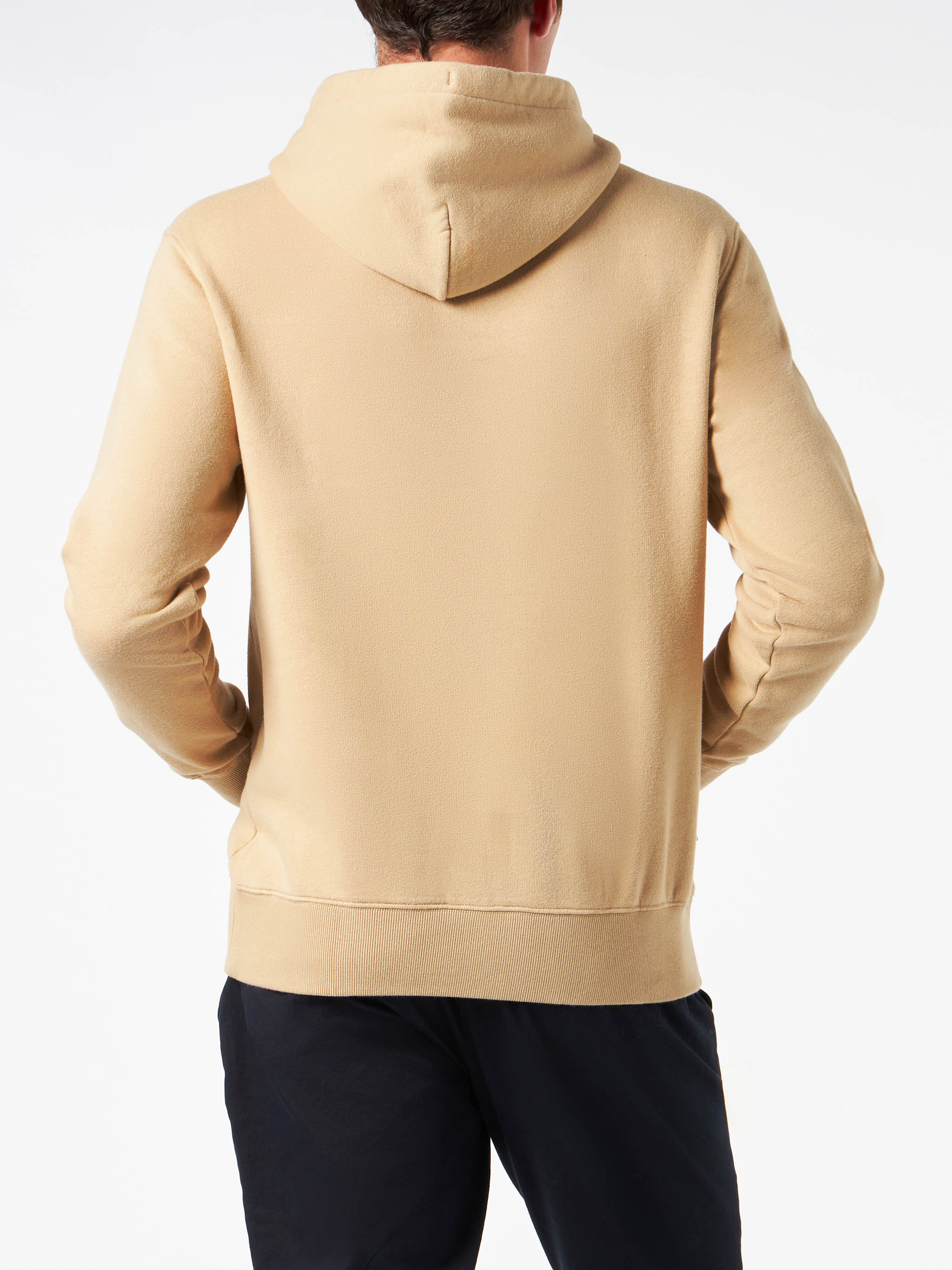 mc2-saint-barth-felpa-tribeca-da-uomo-in-cotone-felpato-beige-con-patch-cortina image 2