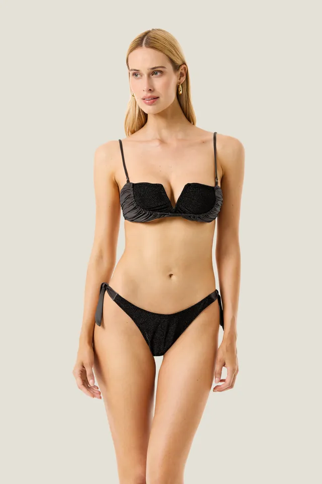 4giveness-glossy-touch-resort-bikini-balconcino-donna-con-slip-fiocchi image 1