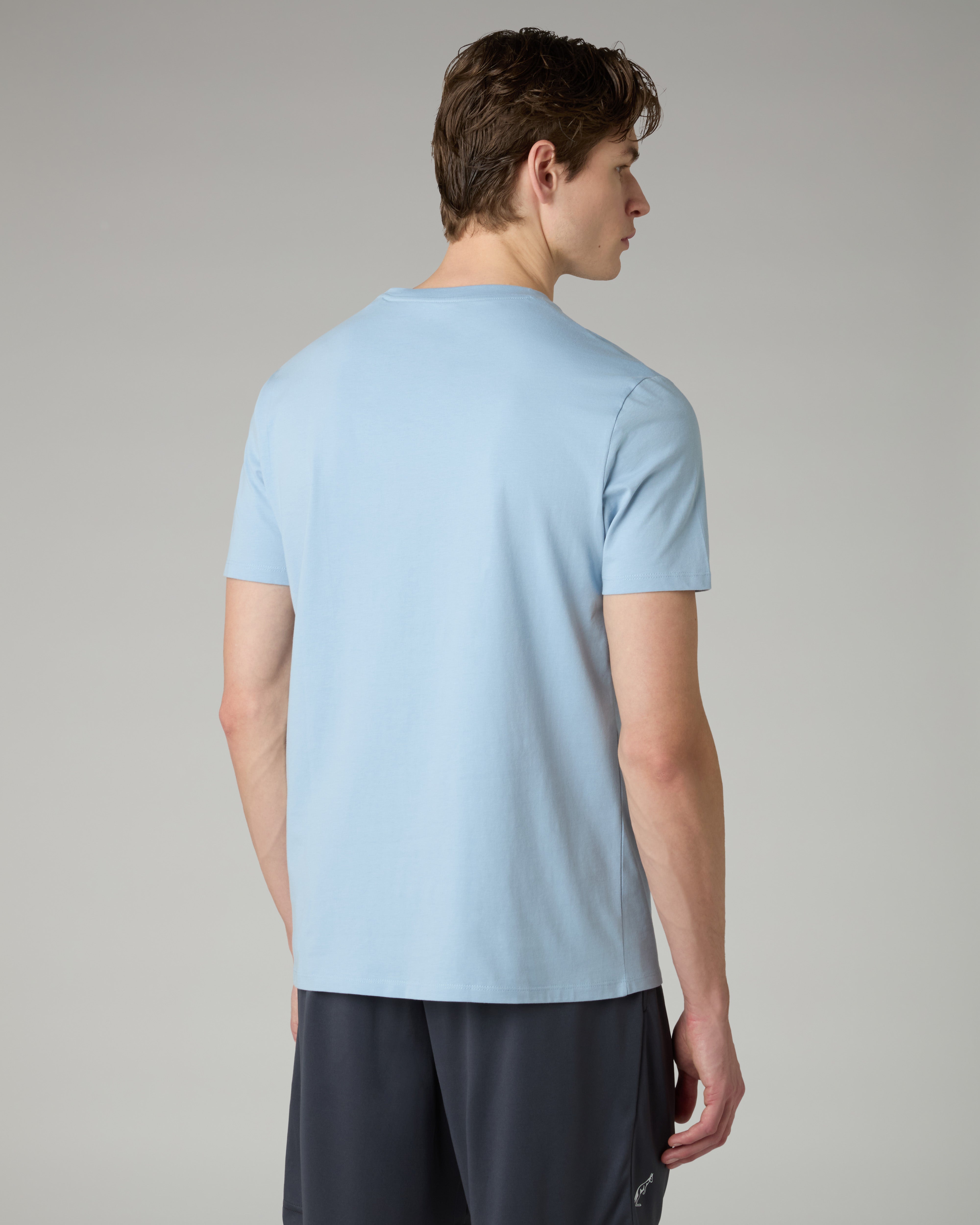 australian-cup-t-shirt-maglietta-cotone-azzurro-pastello-regular-fit image 3