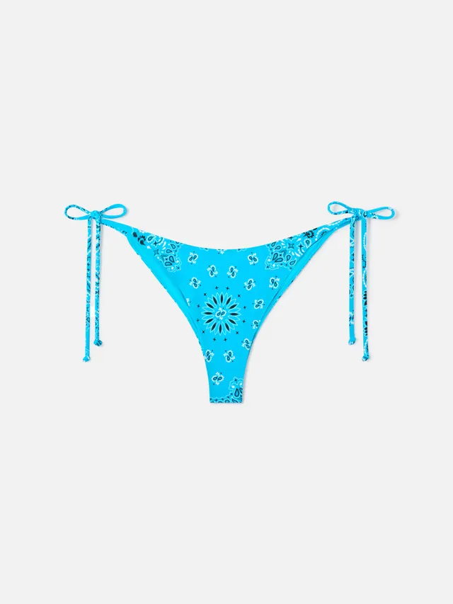 mc2-saint-barth-slip-mare-marielle-donna-stampa-bandana-azzurra image 1