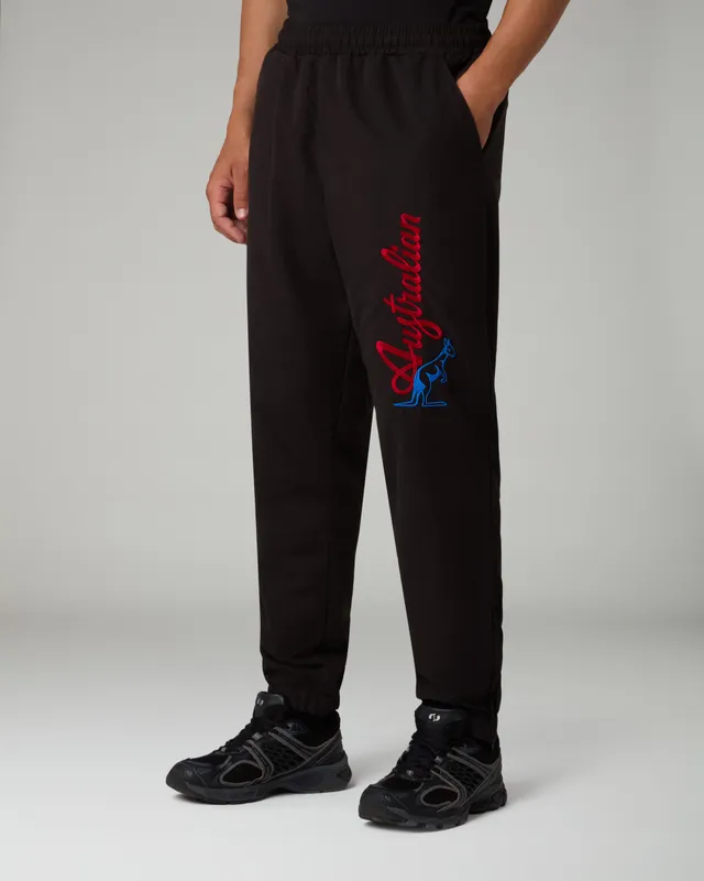 australian-bumper-logo-microtouch-pantalone-tuta-uomo-nero image 1