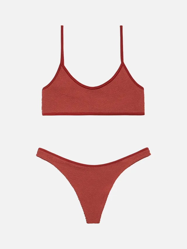mc2-saint-barth-judy-naomi-bikini-bralette-donna-arancione-ruggine-crinkle image 1