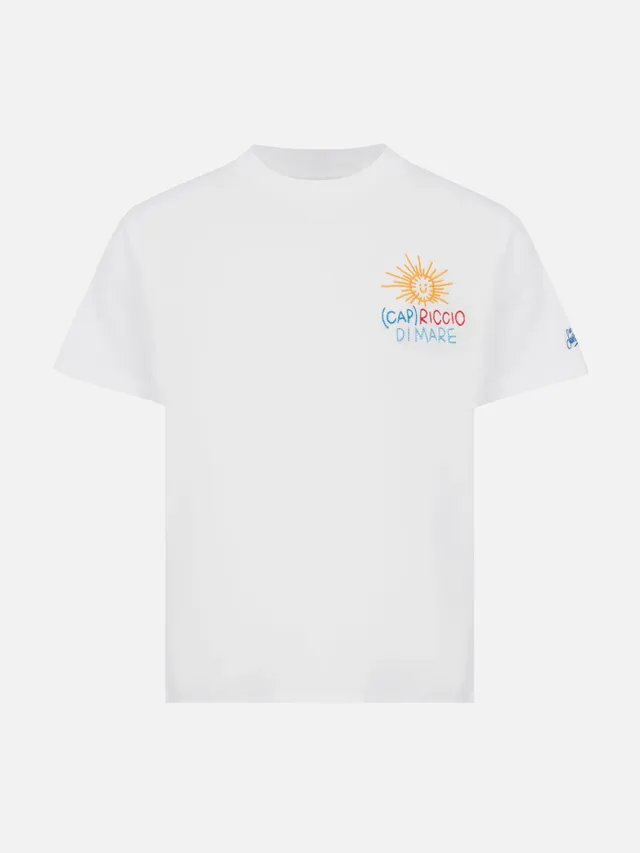 mc2-saint-barth-portofino-jr-t-shirt-bambino-bianca-special-edition-cap-riccio-d image 1