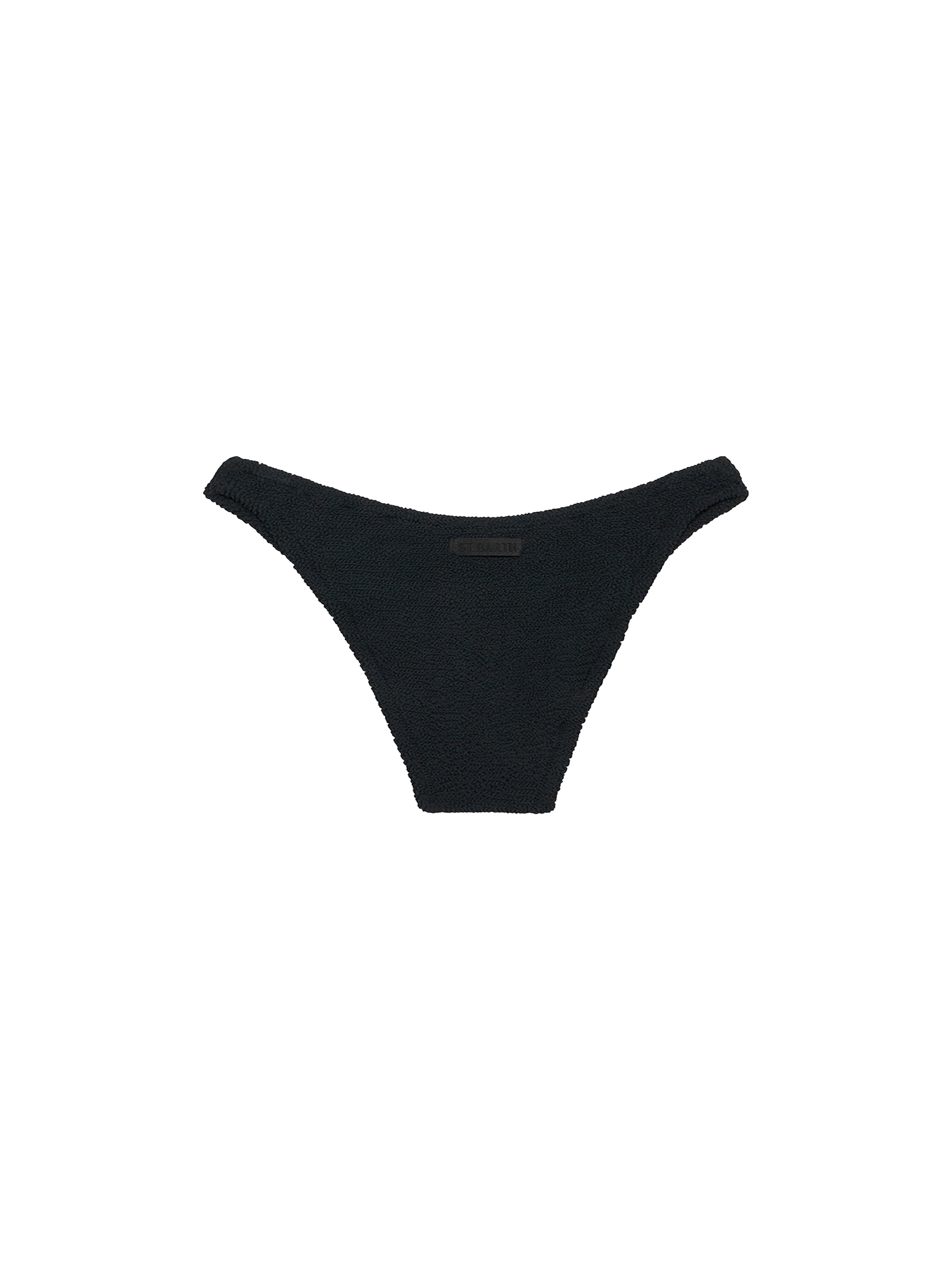 mc2-saint-barth-elise-slip-mare-donna-in-crinkle-nero-tinta-unita image 2