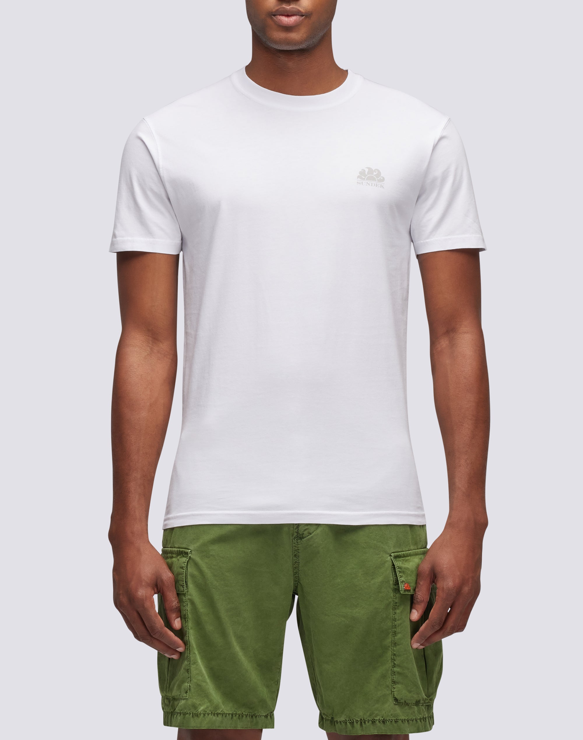 sundek-t-shirt-uomo-girocollo-cotone-con-logo-iconic image 1