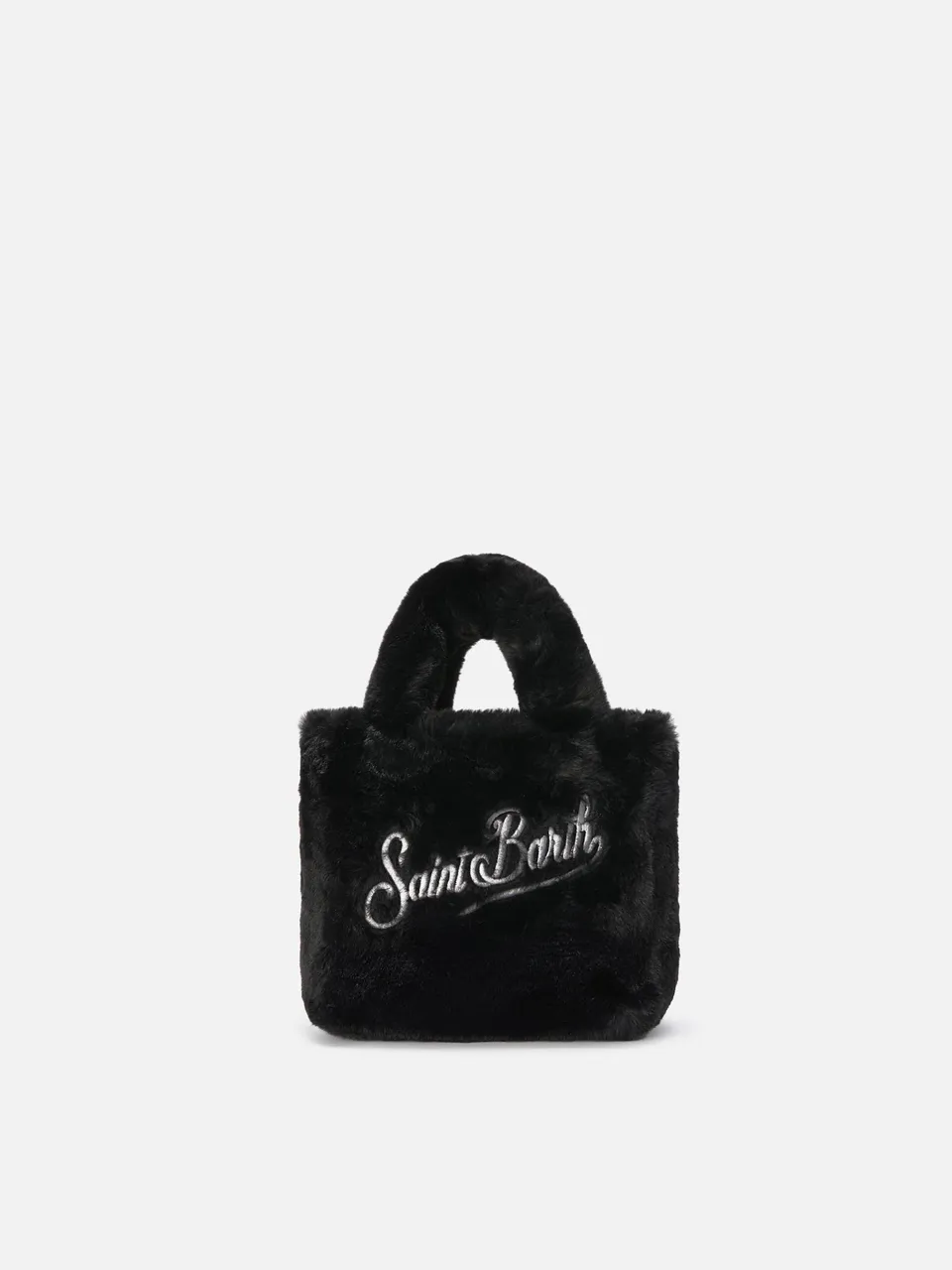 mc2-saint-barth-vanity-mini-soft-borsa-a-mano-in-faux-fur-nero-20x19x10-cm image 1