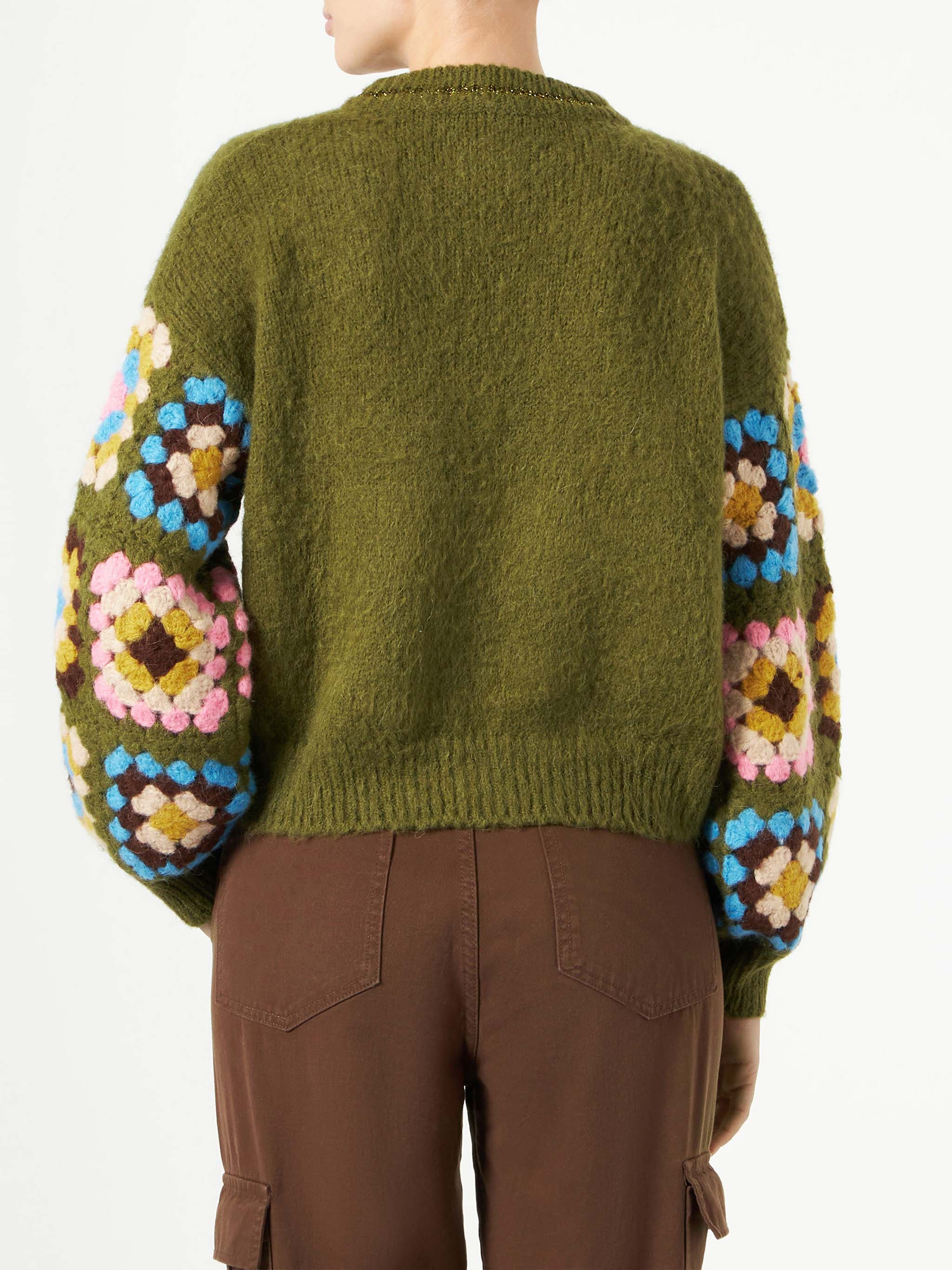mc2-saint-barth-danya-soft-crochet-maglione-verde-donna image 3