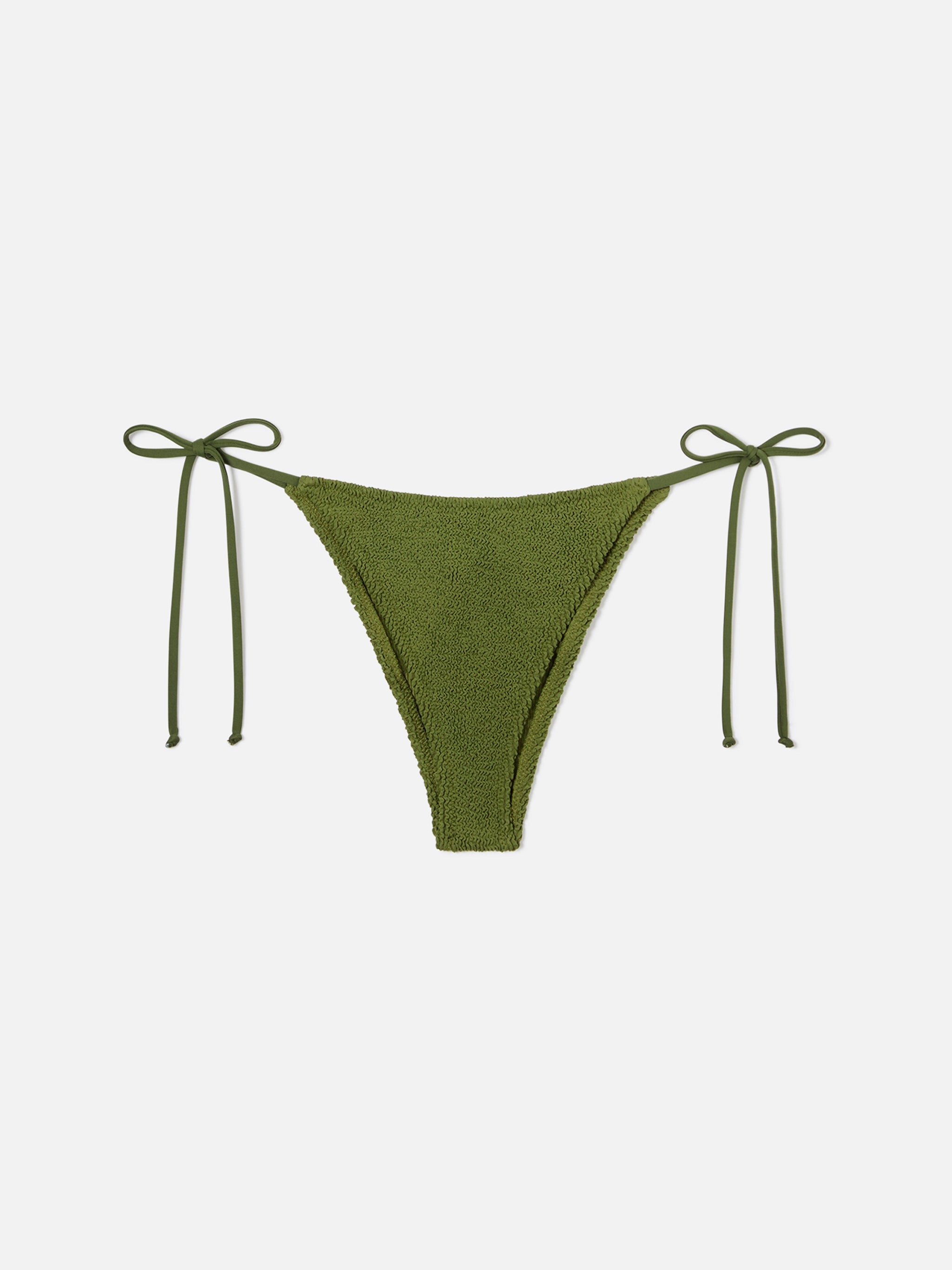 mc2-saint-barth-marielle-slip-mare-donna-brasiliana-in-tessuto-crinkle-verde-mil image 1