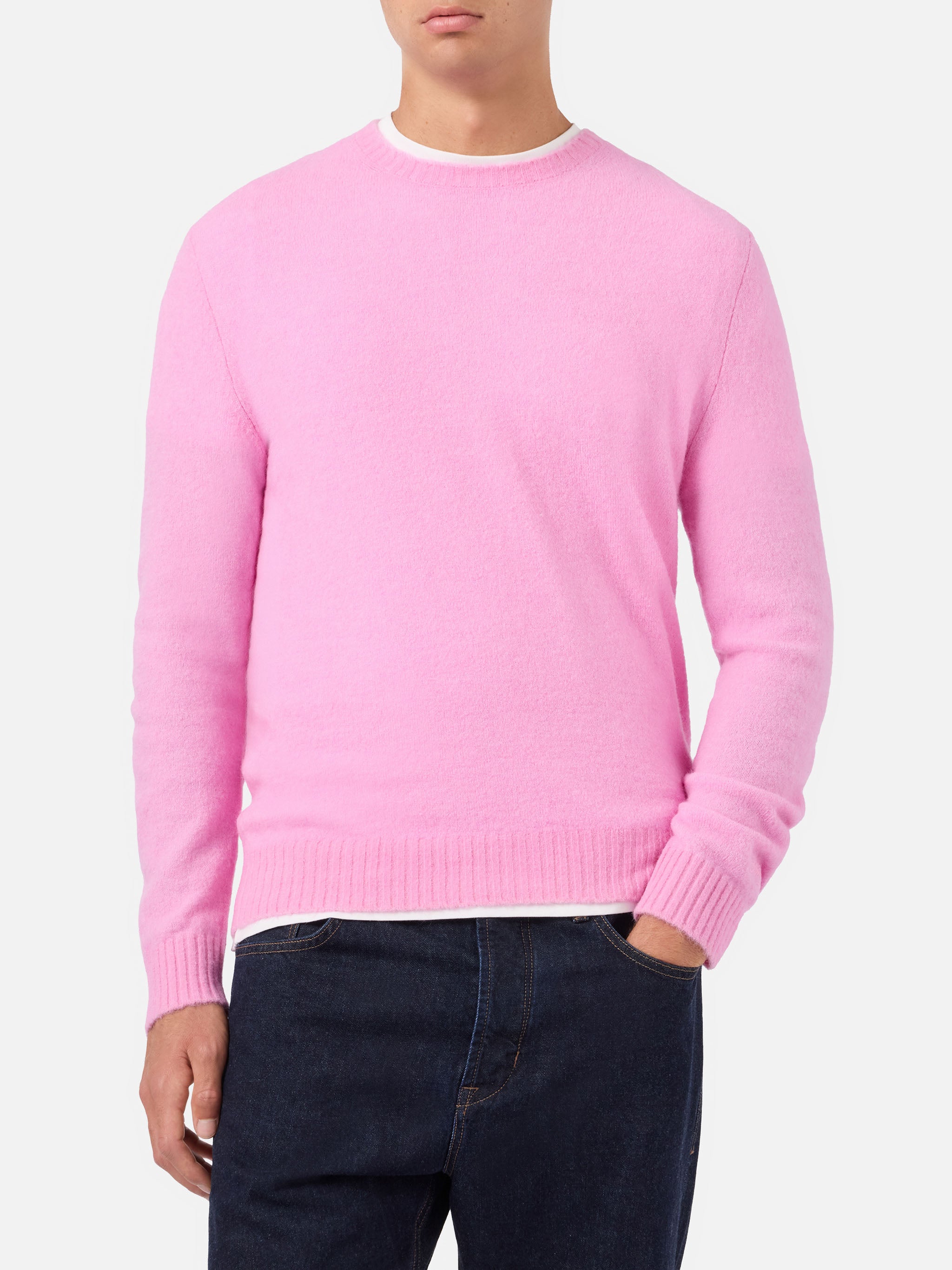 mc2-saint-barth-regent-maglia-uomo-in-alpaca-stretch-rosa-con-ricamo-logo image 1