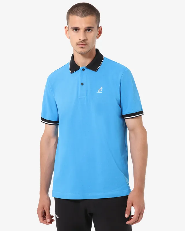 australian-polo-piquet-elasticizzato-league-blu-capri image 1