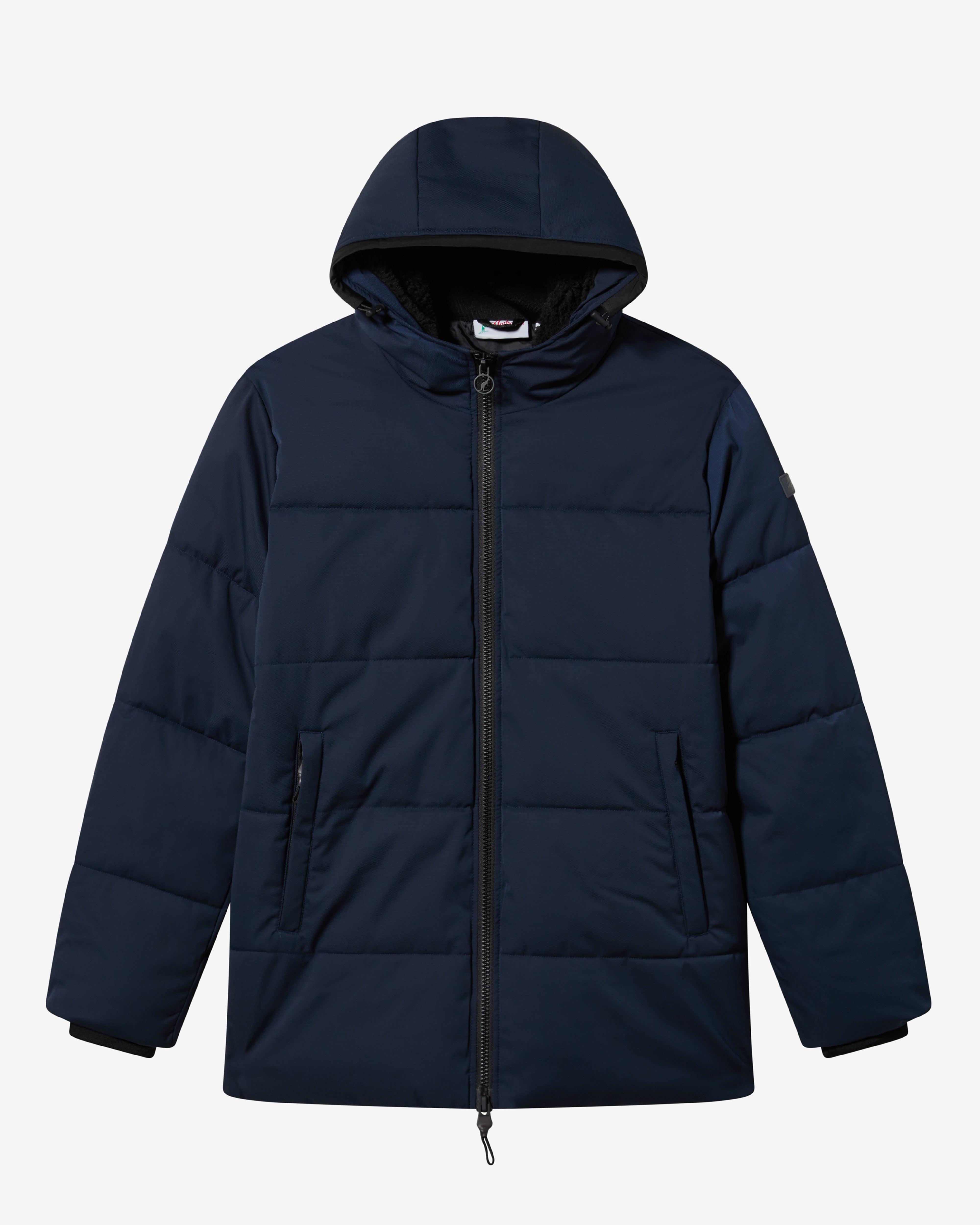 australian-essential-jaquard-jacket-blu-navy-con-cappuccio image 1