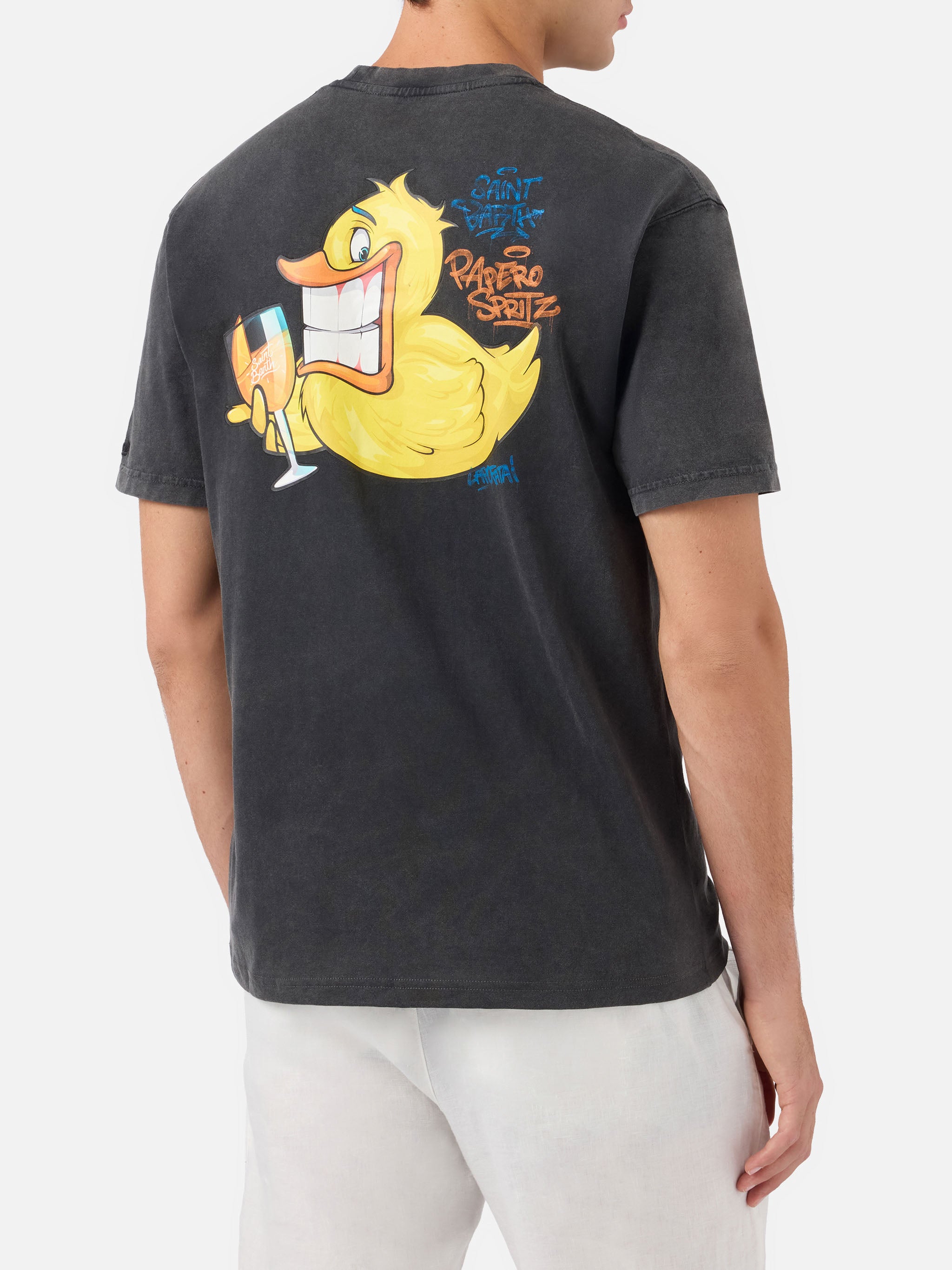 mc2-saint-barth-t-shirt-uomo-jack-cotone-bianco-stampa-ducky-cryptopuppets image 4