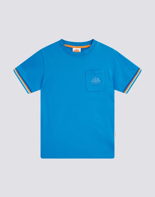 sundek-mini-finn-b775tej7800-t-shirt-girocollo-bambino-cotone image 1