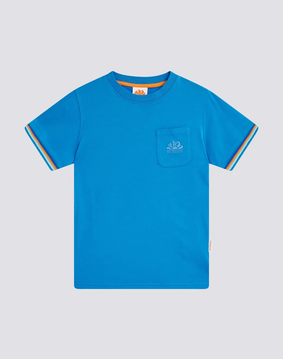 sundek-mini-finn-b775tej7800-t-shirt-girocollo-bambino-cotone image 1