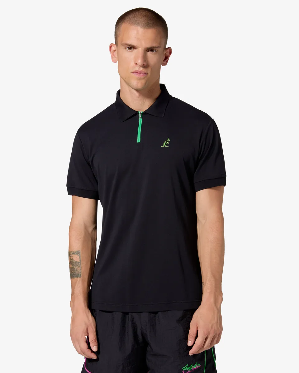 australian-horizon-polo-shirt-tecnica-nera-regular-fit image 1