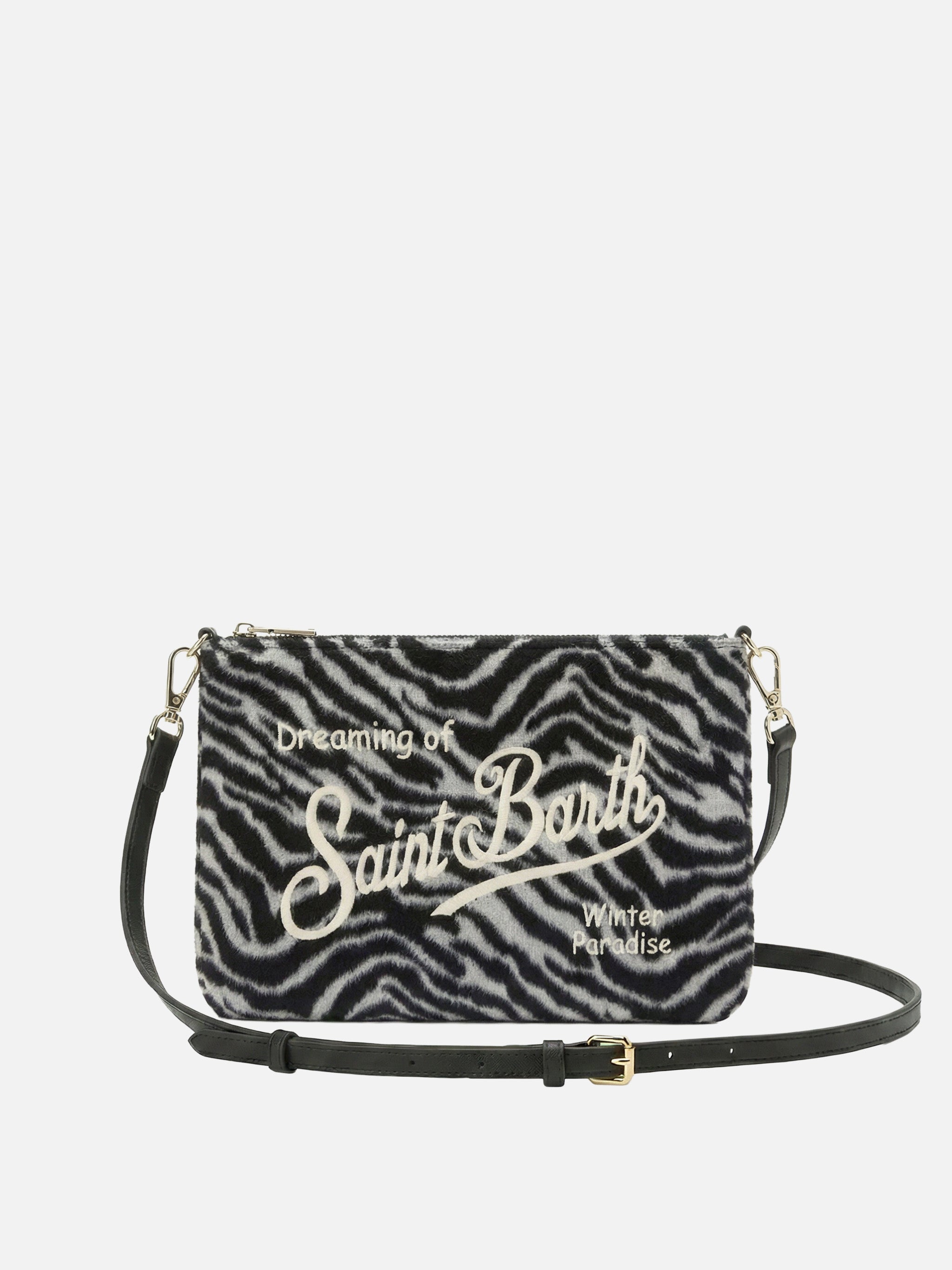 mc2-saint-barth-parisienne-felt-borsa-crossbody-zebrata-20x28-cm image 1