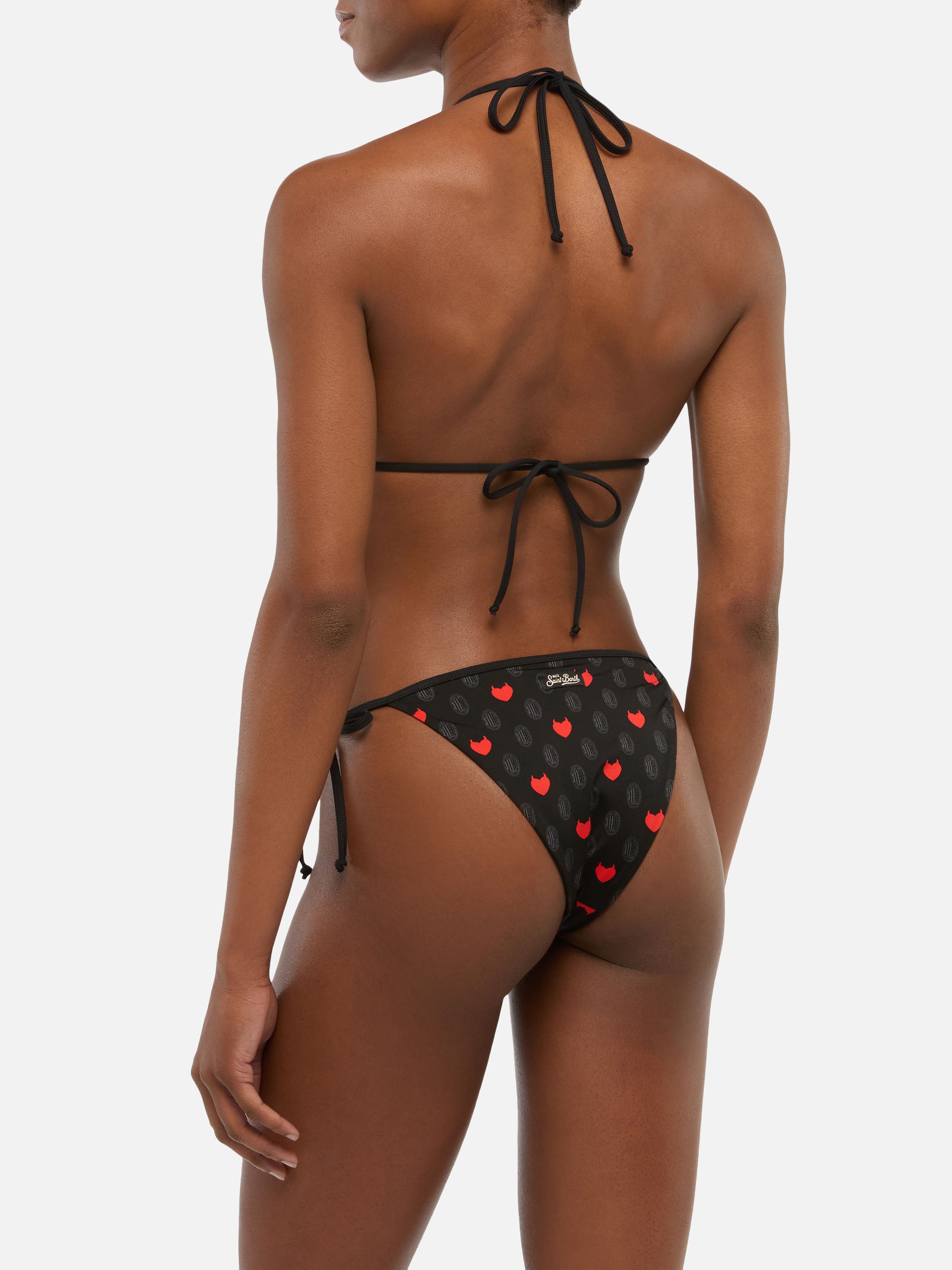 mc2-saint-barth-maleah-bikini-donna-triangolo-nero-stampa-milan-ac-milan-special image 4