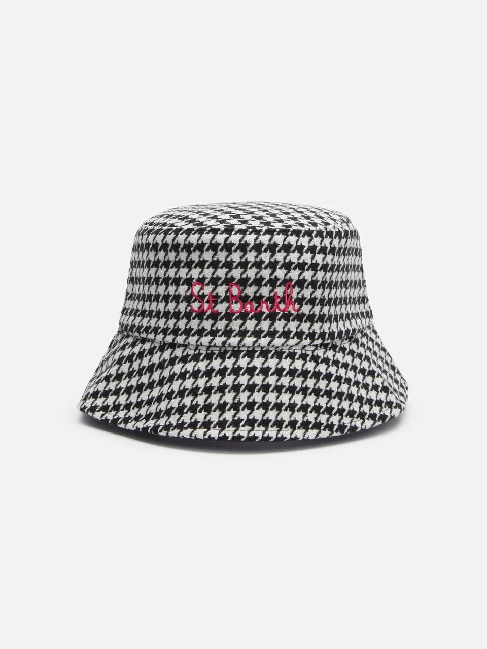 mc2-saint-barth-jude-cappello-da-pescatore-donna-pied-de-poule-bianco image 1