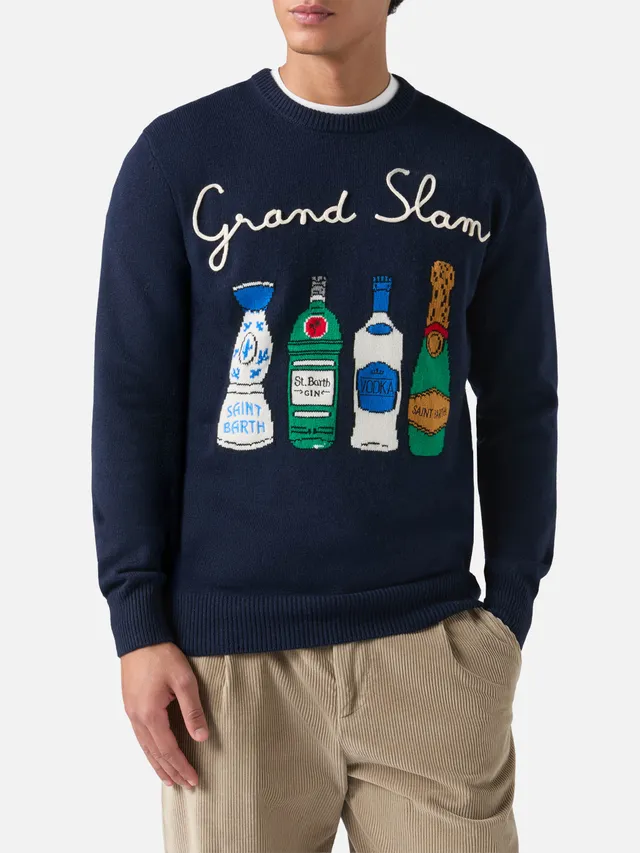 mc2-saint-barth-heron-maglione-girocollo-uomo-blu-navy-grand-slam image 1