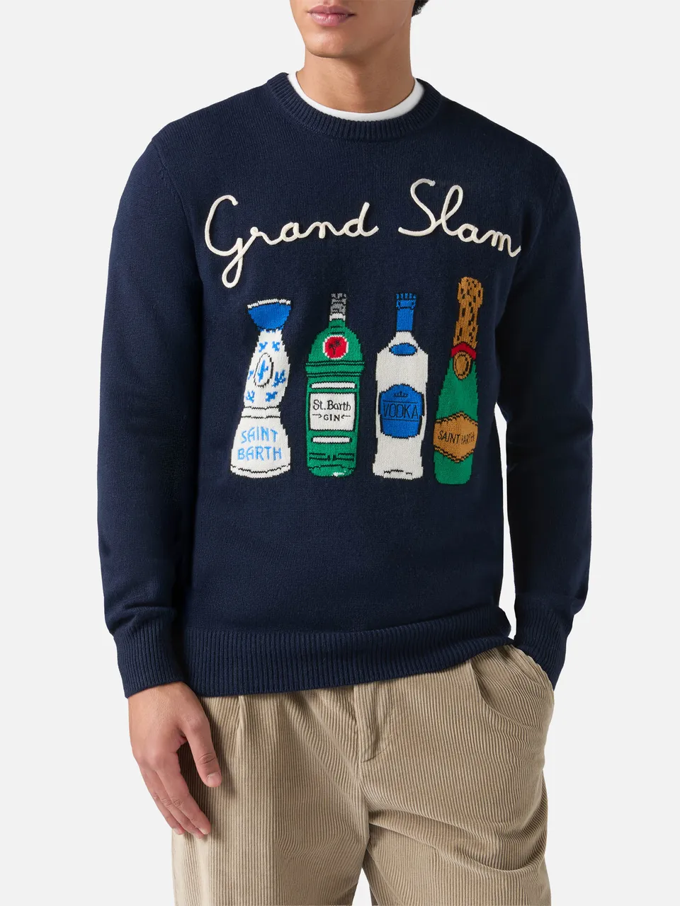 mc2-saint-barth-heron-maglione-girocollo-uomo-blu-navy-grand-slam image 1