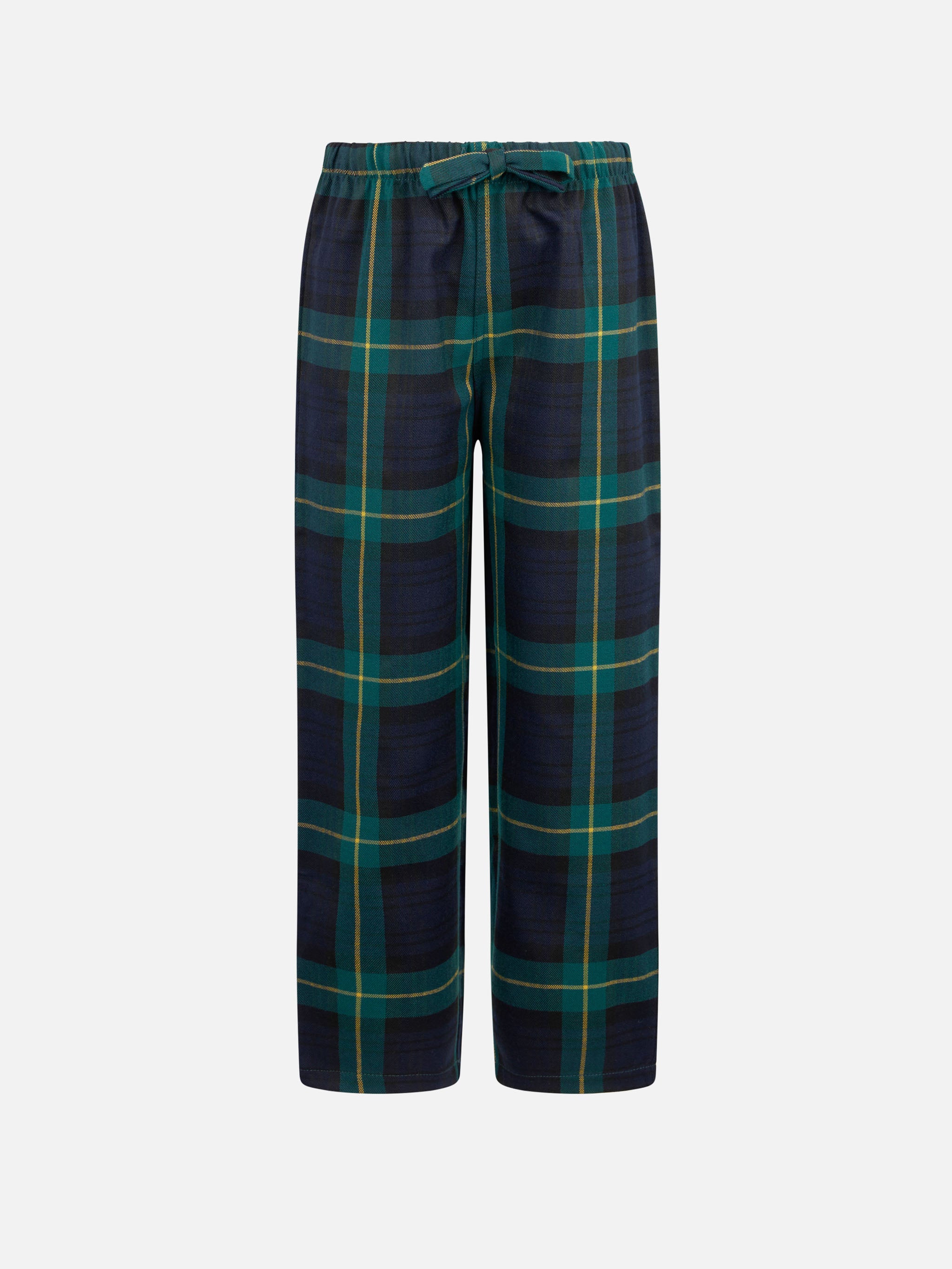 mc2-saint-barth-pantaloni-da-pigiama-bambino-con-stampa-tartan-blu-e-verde image 1