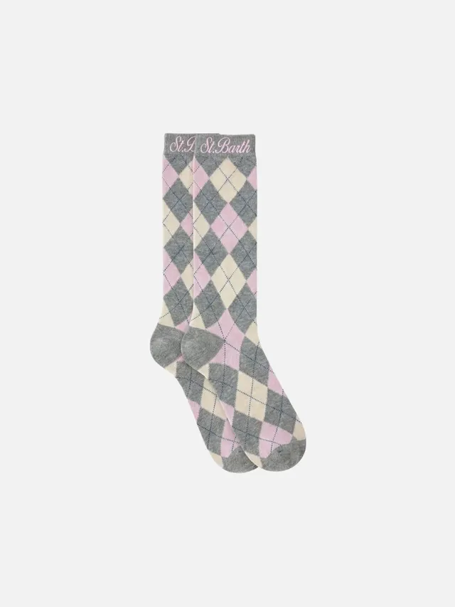mc2-saint-barth-calze-sox-terry-w-argyle-multicolor-misto-cotone-donna image 1