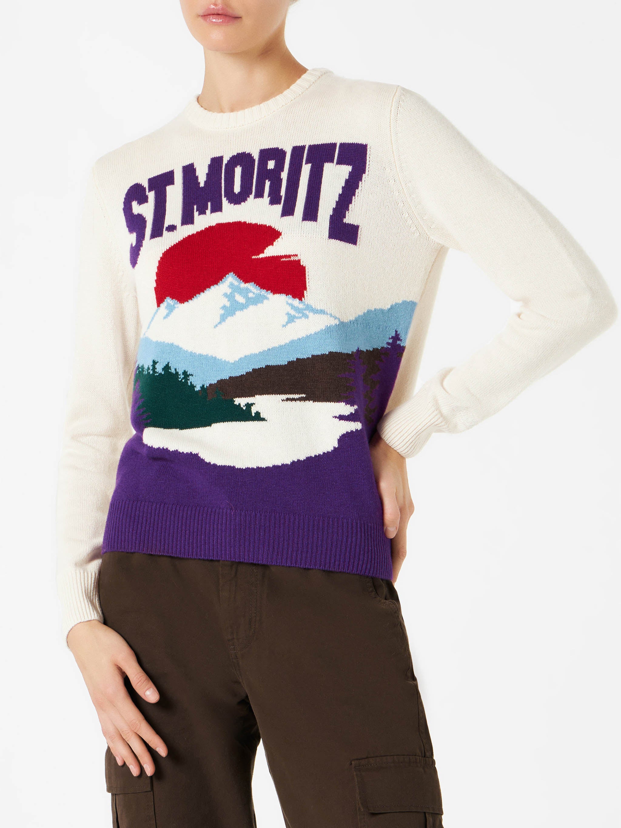 mc2-saint-barth-maglia-new-queen-in-filato-rosa-stampa-st-moritz image 1