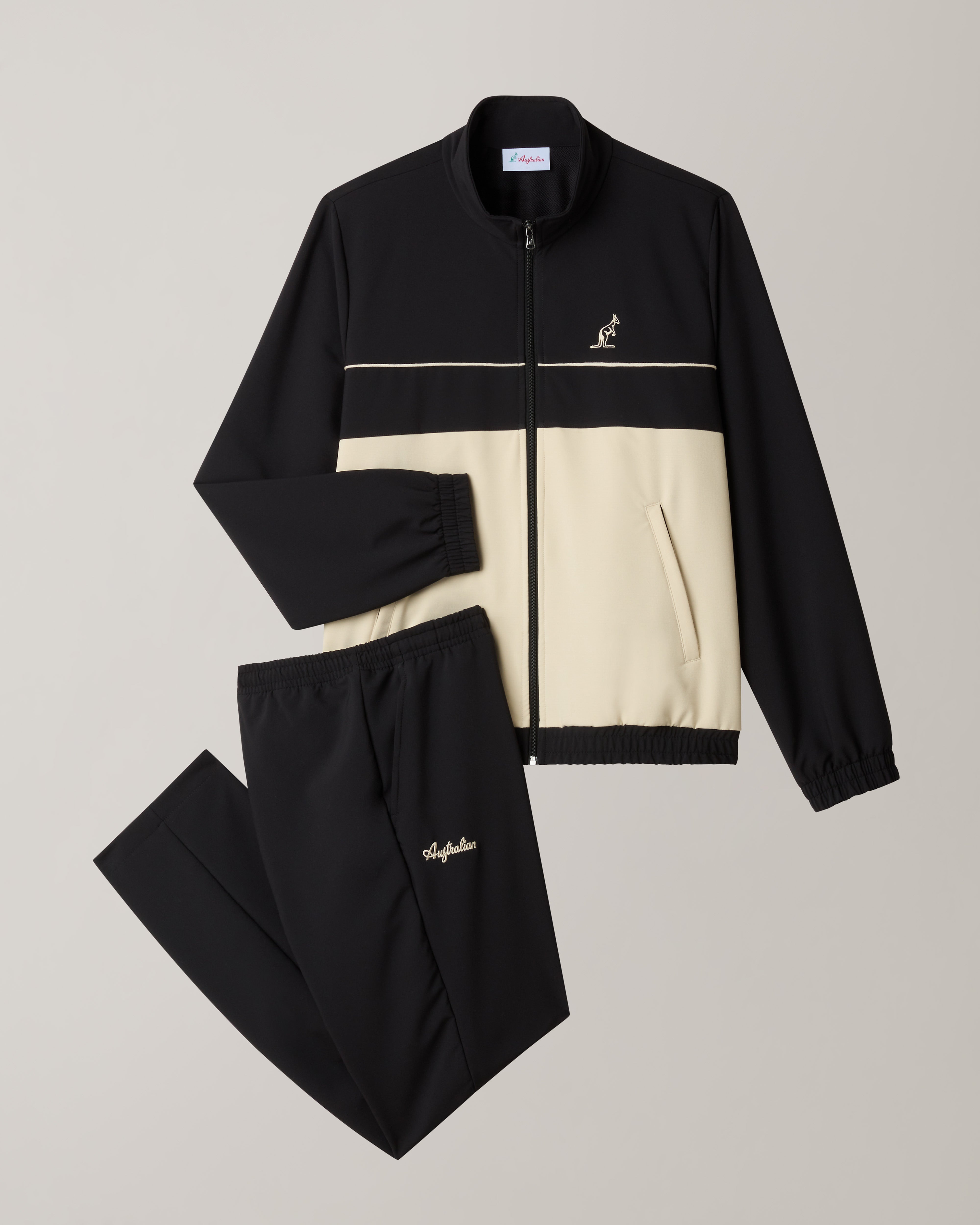 australian-icon-match-tuta-completa-uomo-nera-elasticizzata-full-zip image 8