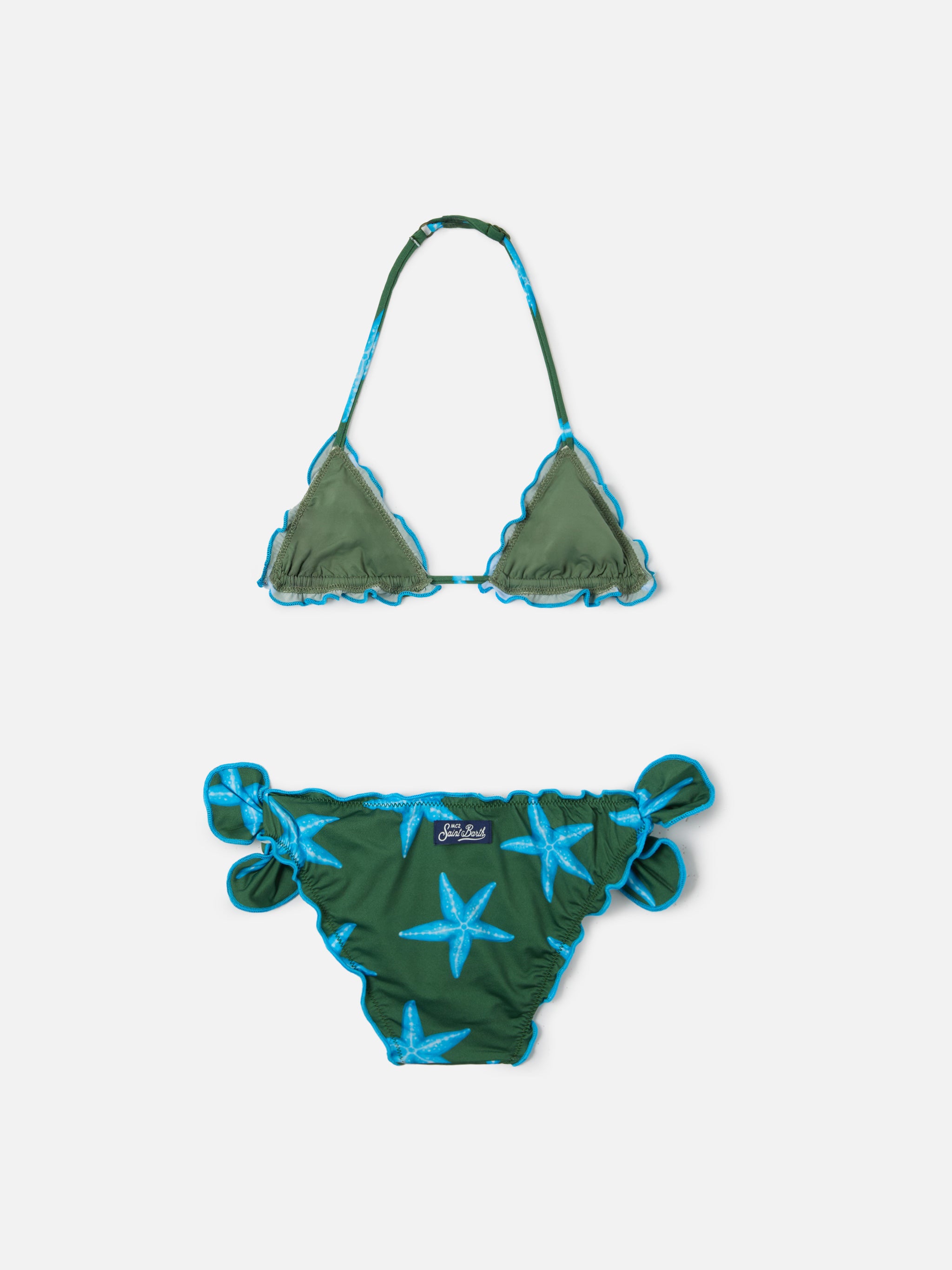 mc2-saint-barth-cris-bikini-triangolo-bimba-stelle-marine-verde image 2