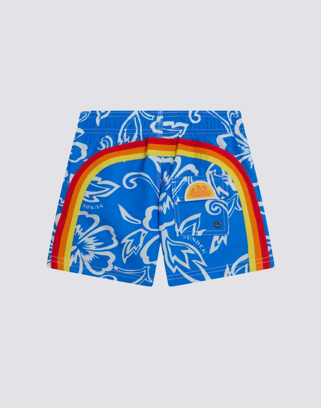 sundek-costume-da-bagno-corto-bambino-vita-elasticata-stampa-archive-hibiscus-sk image 1