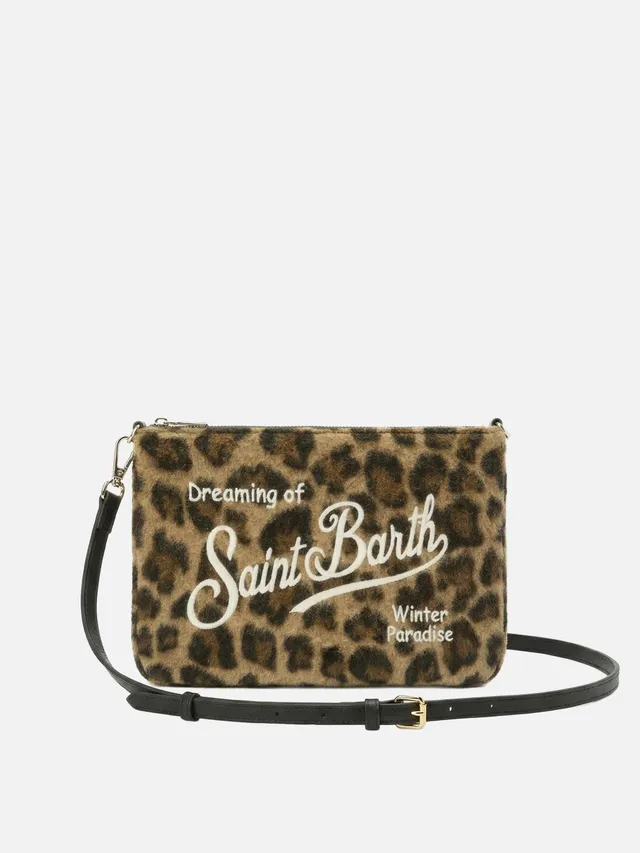 mc2-saint-barth-parisienne-felt-borsa-crossbody-in-misto-lana-leopardata image 1