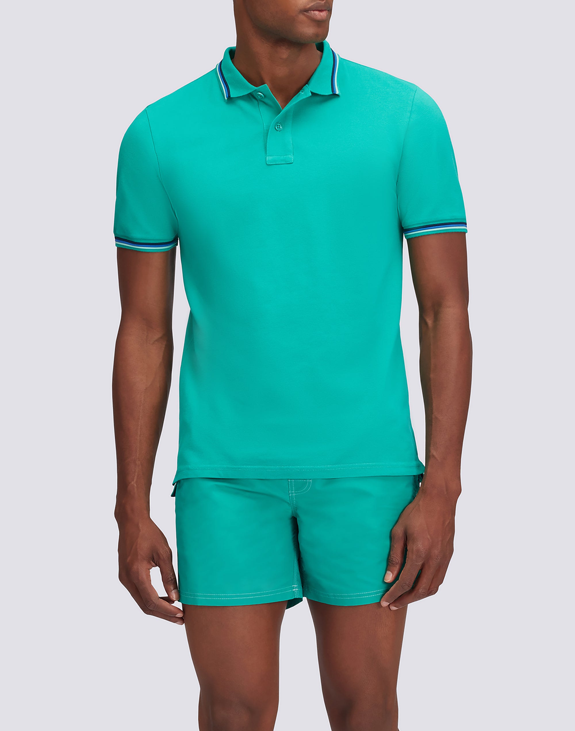 sundek-brice-polo-uomo-in-cotone-piquet-con-bande-tricolor image 4