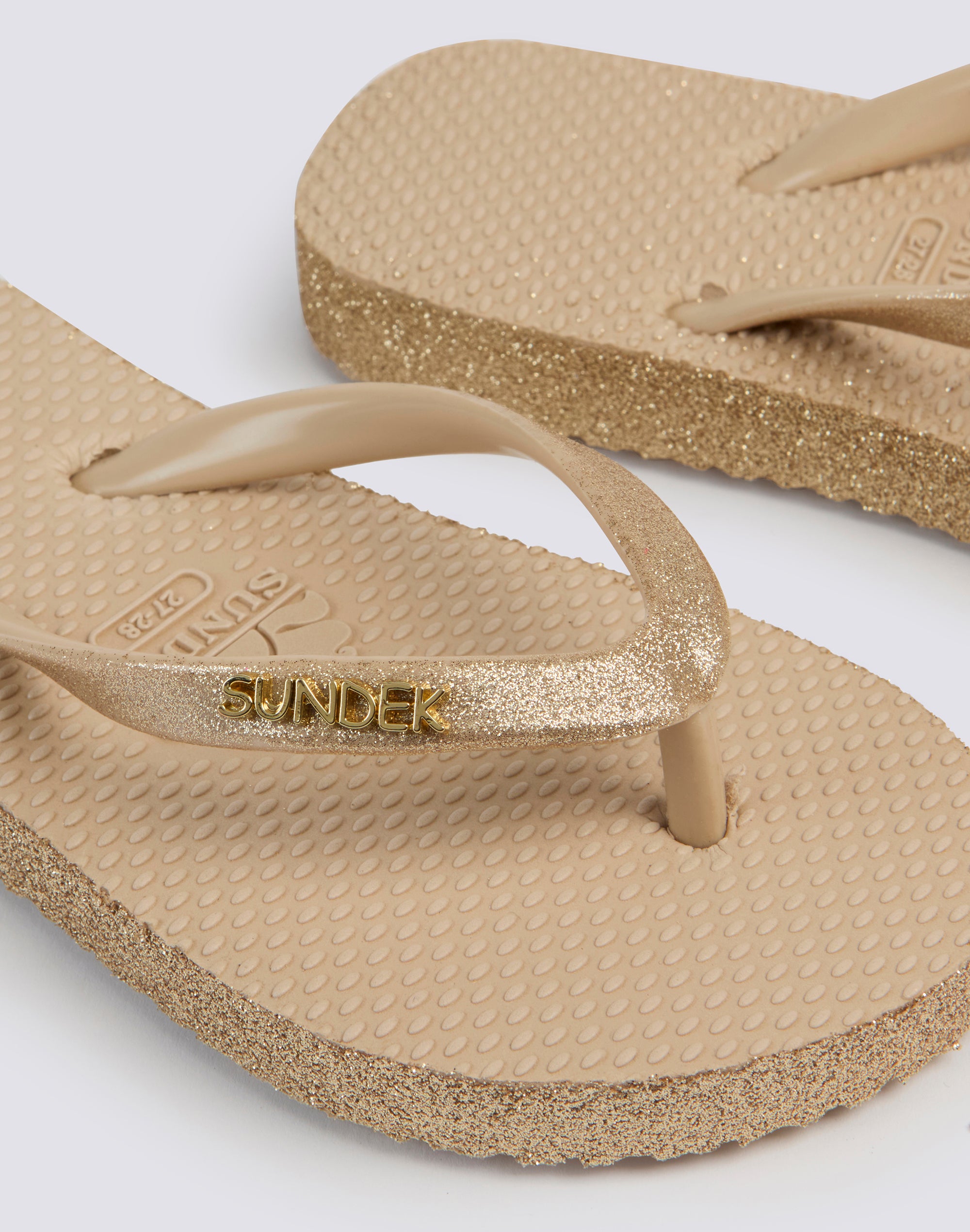 sundek-mini-infradito-bambina-in-gomma-con-scritta-glitterata image 2