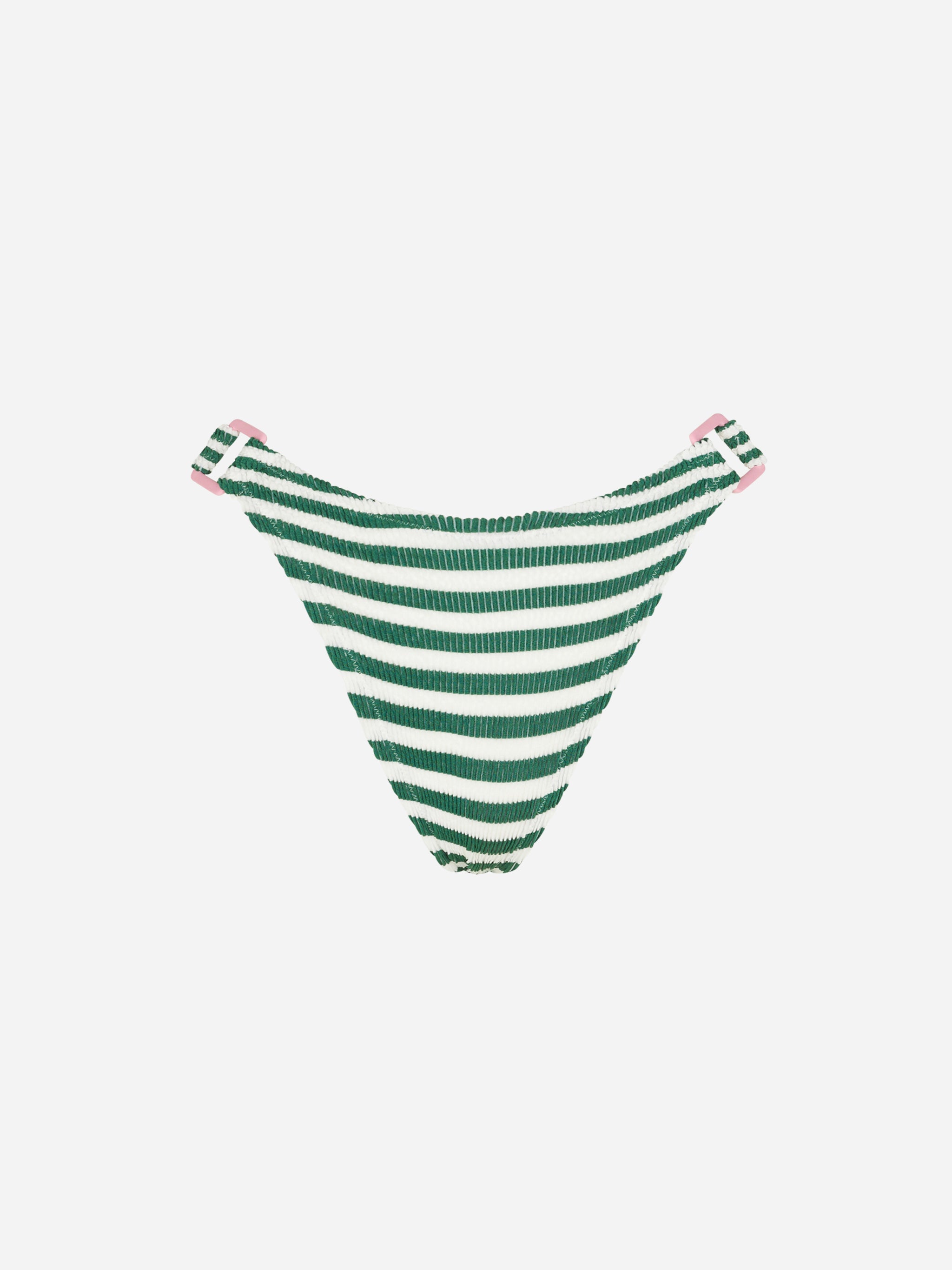 slip-bikini-mc2-saint-barth-ever-in-crinkle-elasticizzato-a-righe-verde-e-bianco image 1