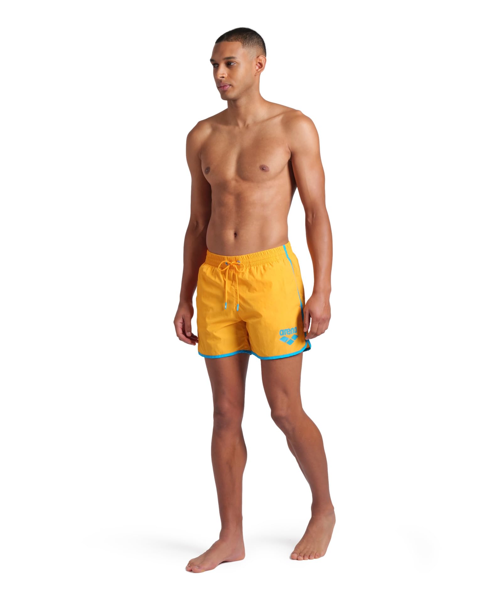 arena-big-logo-borders-boxer-mare-uomo-nero-salvia-asciugatura-rapida image 5
